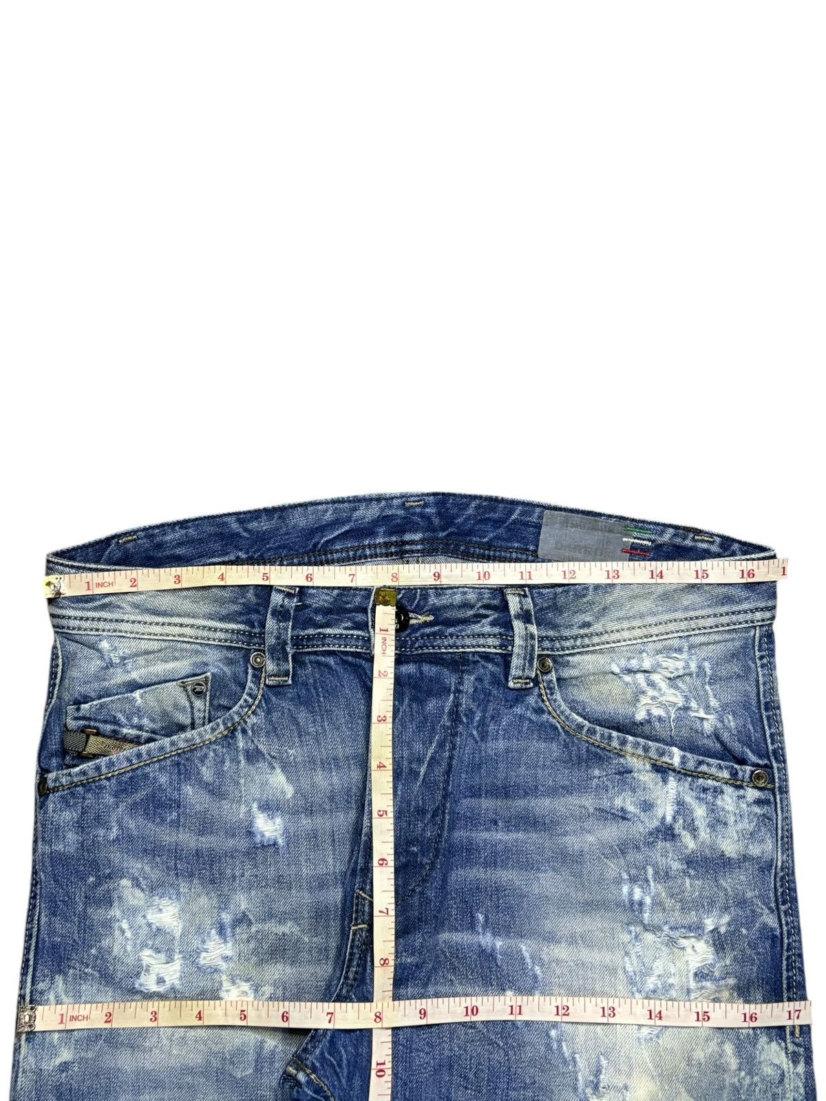 Diesel × Diesel Black Gold Vintage Italy Diesel Blue Eyecons 2013/2 Edition Jeans Size US 33 - 12 Thumbnail