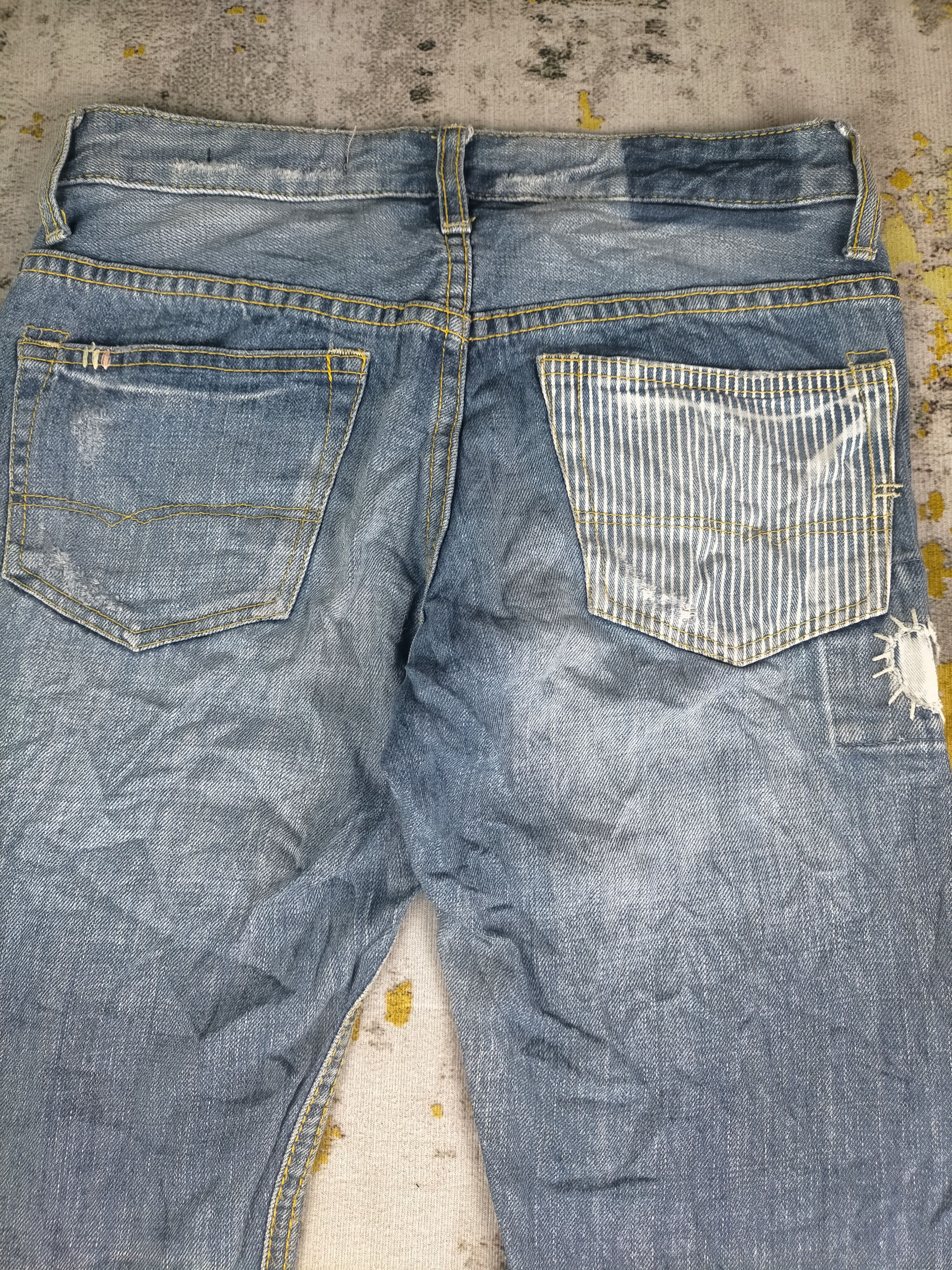 Seditionaries 🔥90s Distressed Trashed Shashiko Jeans Size US 29 - 5 Thumbnail