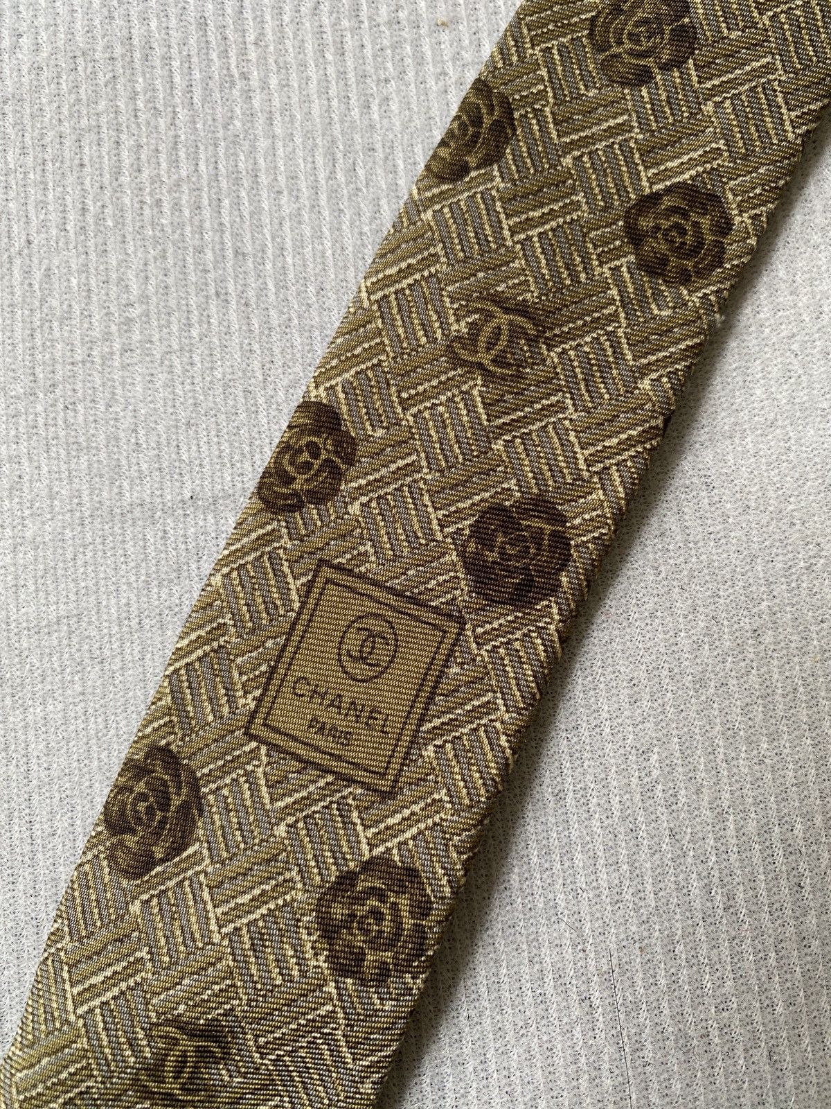 Chanel Chanel Paris Silk Necktie Size ONE SIZE - 5 Thumbnail