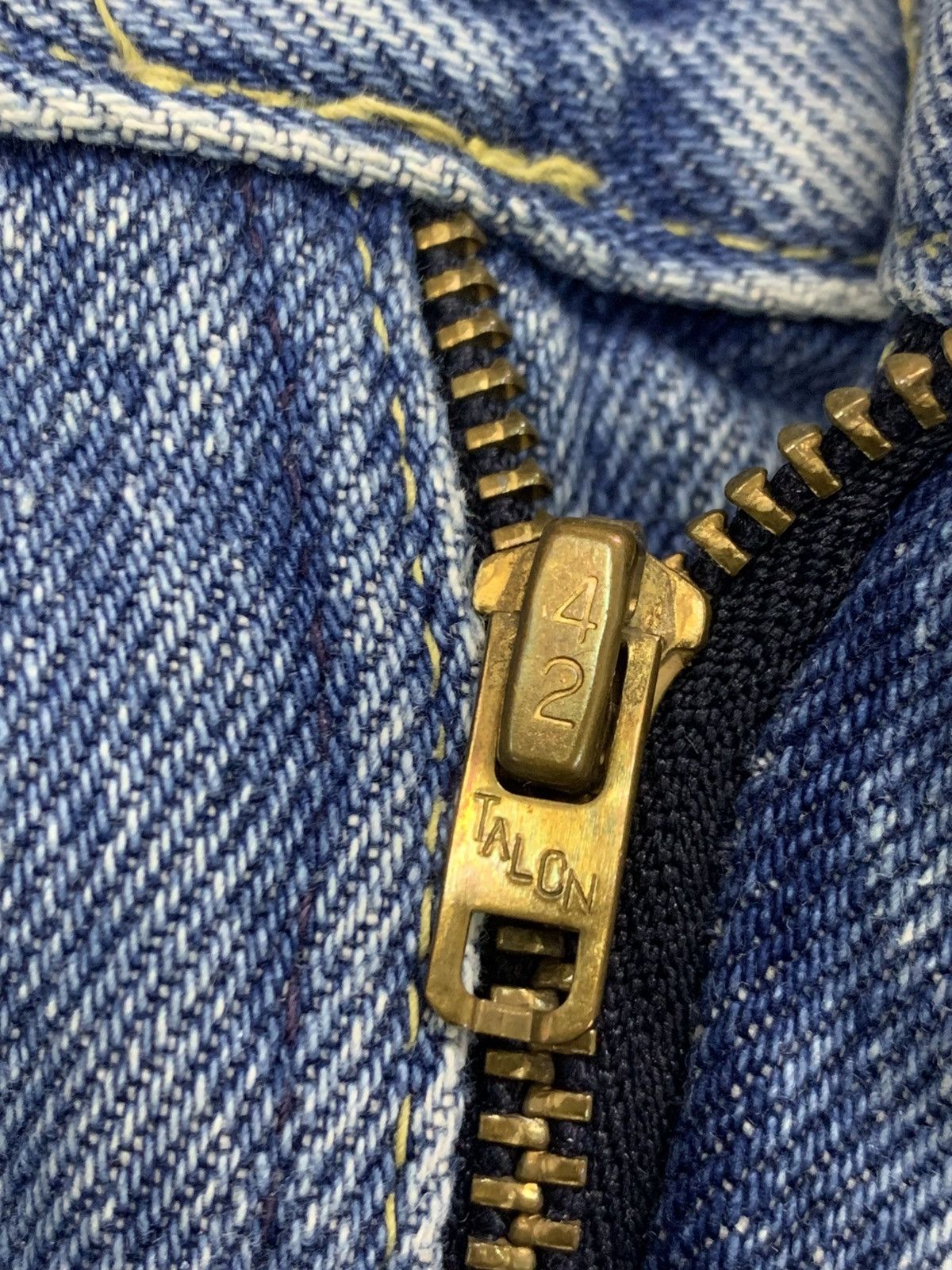 Lee Vintage 70s LEE RIDER JEANS.zip talon made in USA. Size US 30 / EU 46 - 8 Thumbnail