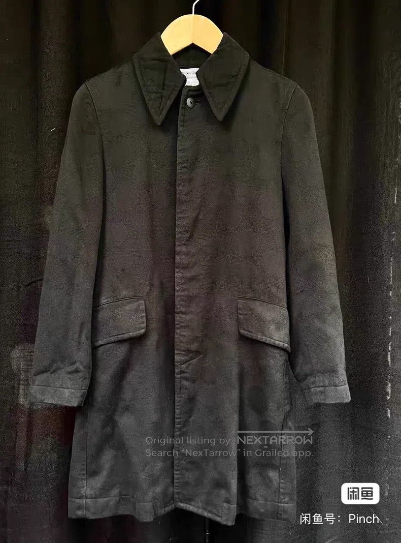 Comme des Garcons Comme des Garcons Dark Patterned Polka Dot Long Coat Size XS / US 0-2 / IT 36-38 - 5 Thumbnail