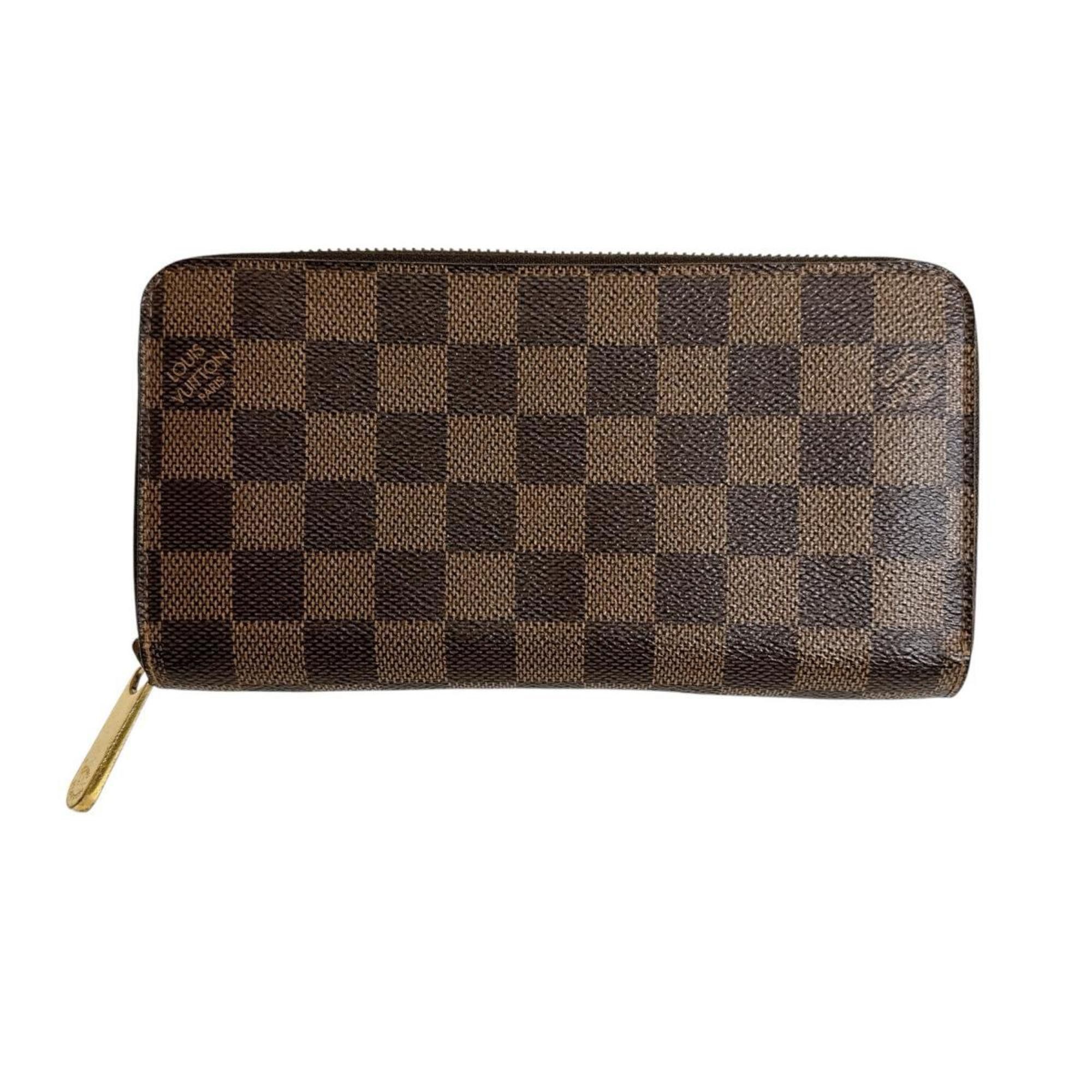 Louis Vuitton Louis Vuitton Damier Zippy Wallet in Canvas, Brown, N41661 Size ONE SIZE - 1 Thumbnail