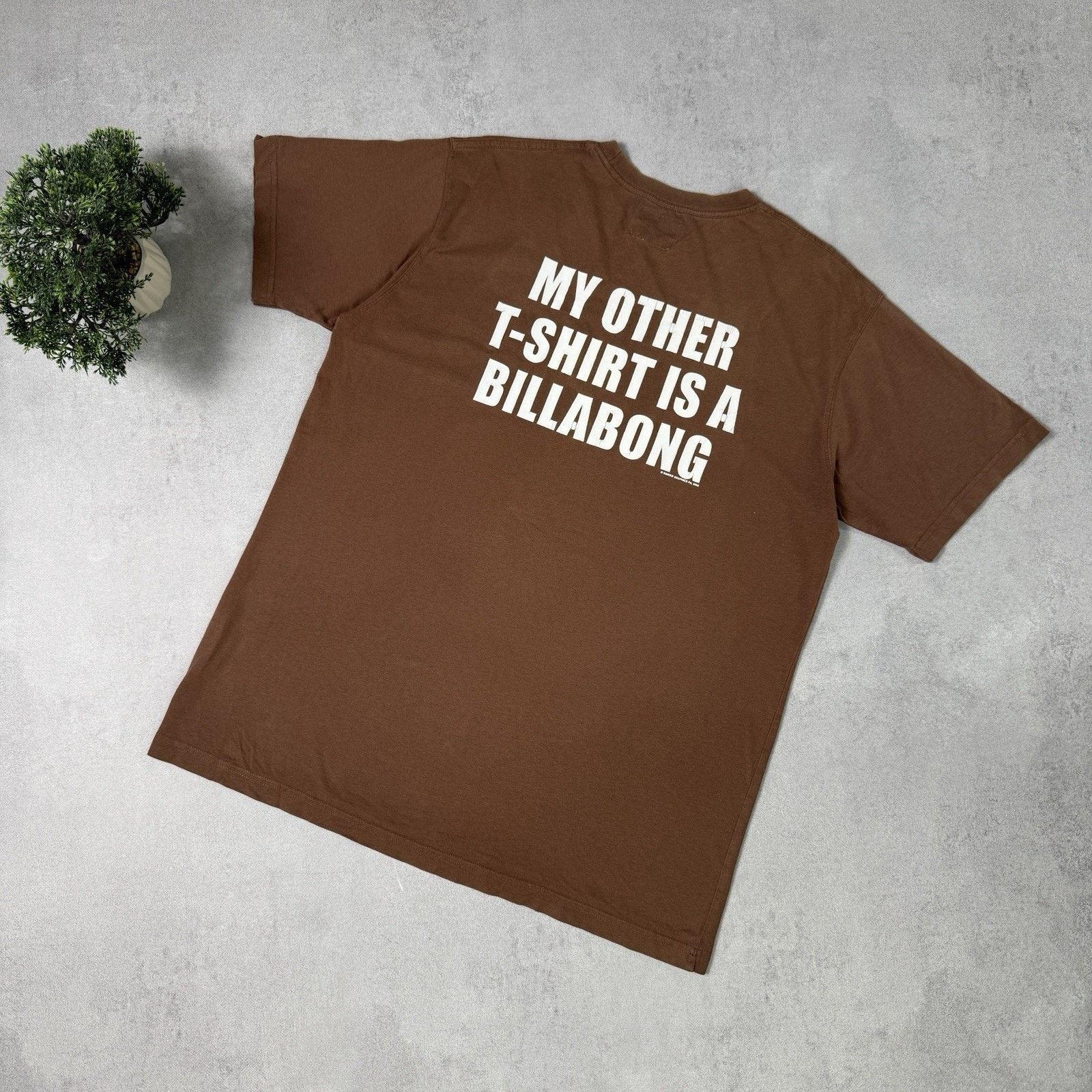 Mambo Mambo 2003 My Other T Shirt IS A Billabong Size M Brown Size US M / EU 48-50 / 2 - 11 Thumbnail