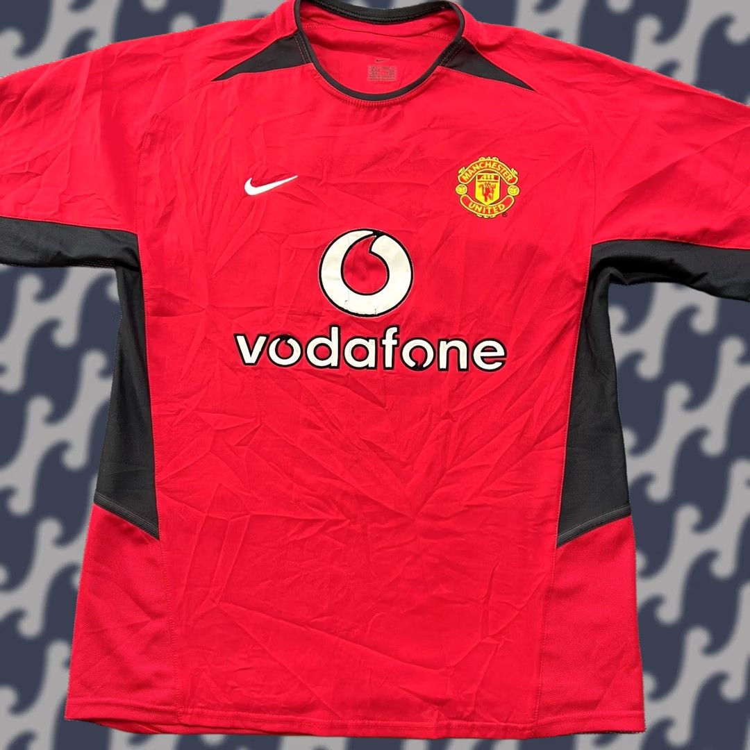 Nike Nike Manchester United 2002 2004 Home Mens Football Jersey Shirt Small Men Multicolor Athletic Quick Dry Moisture Wicking Size US S / EU 44-46 / 1 - 1 Thumbnail