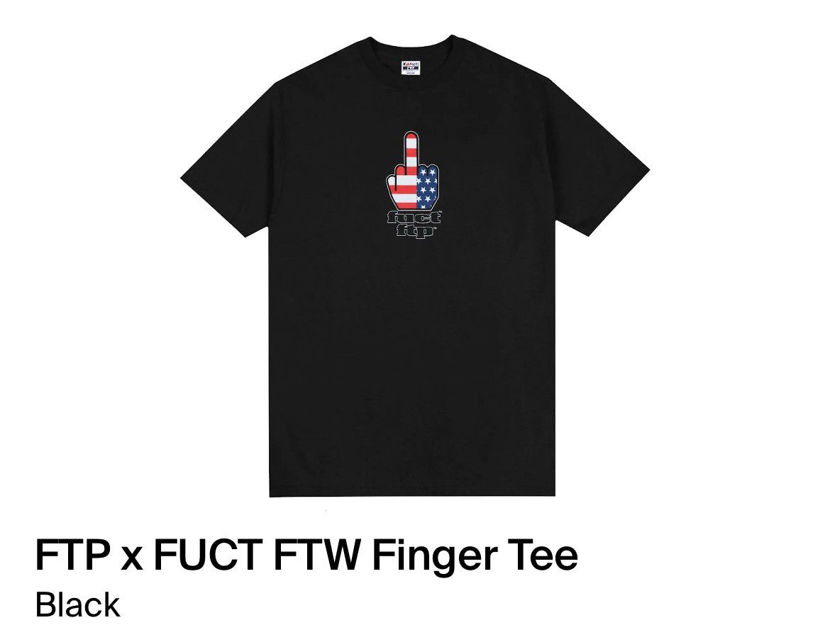 FTP FUCT FTW middle Finger tee