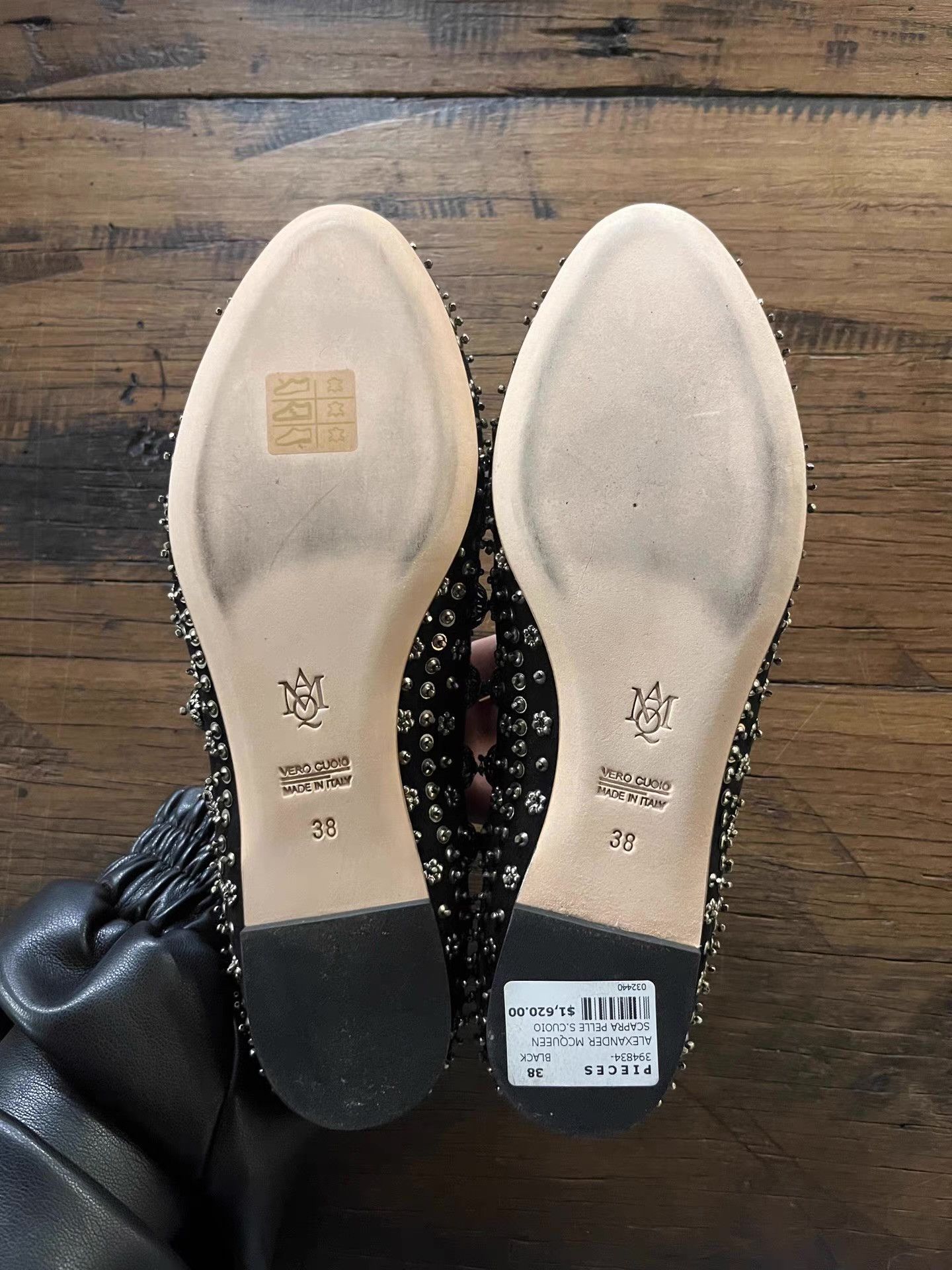 Alexander McQueen Alexander McQueen 15FW Women's Rose Studded Loafers Ｑ25 Size US 7 / IT 37 - 4 Thumbnail