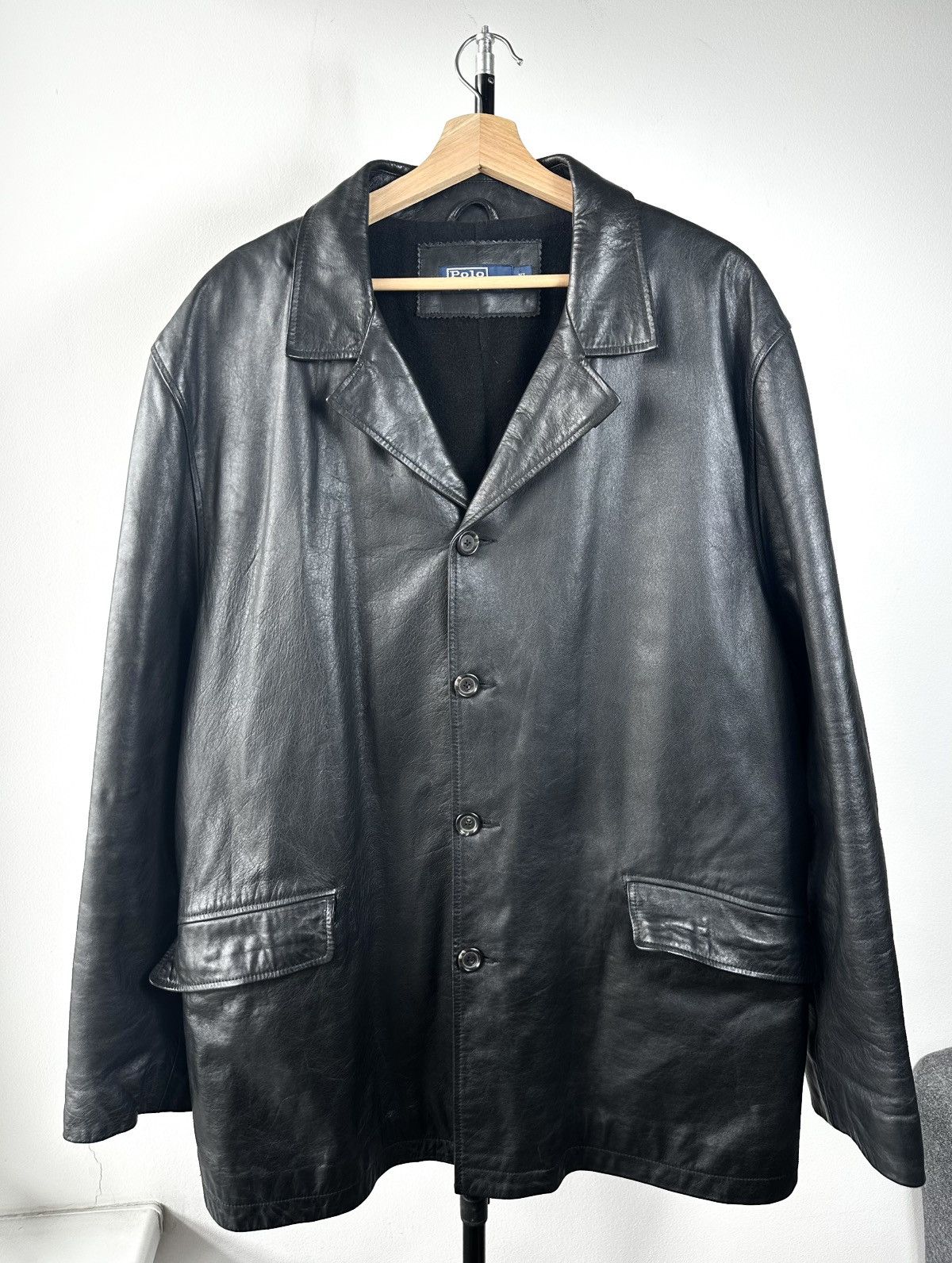 Polo Ralph Lauren Polo Ralph Lauren Vintage Genuine Leather Car Coat Jacket XL Size US XL / EU 56 / 4 - 1 Thumbnail