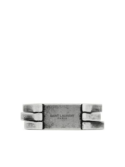 Saint Laurent Paris o1la1rc1a0325 Size: 10 / 709258 Three-Row Ring in Metal Size ONE SIZE - 1 Thumbnail