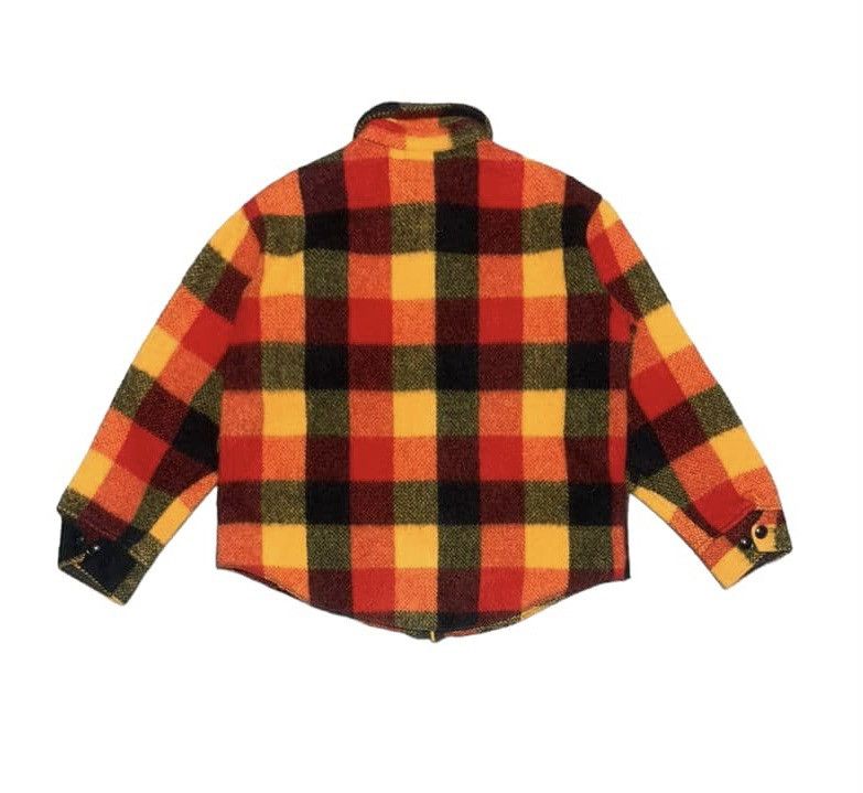 Vintage 90s Melton Plaid Wool Flannel Shirt