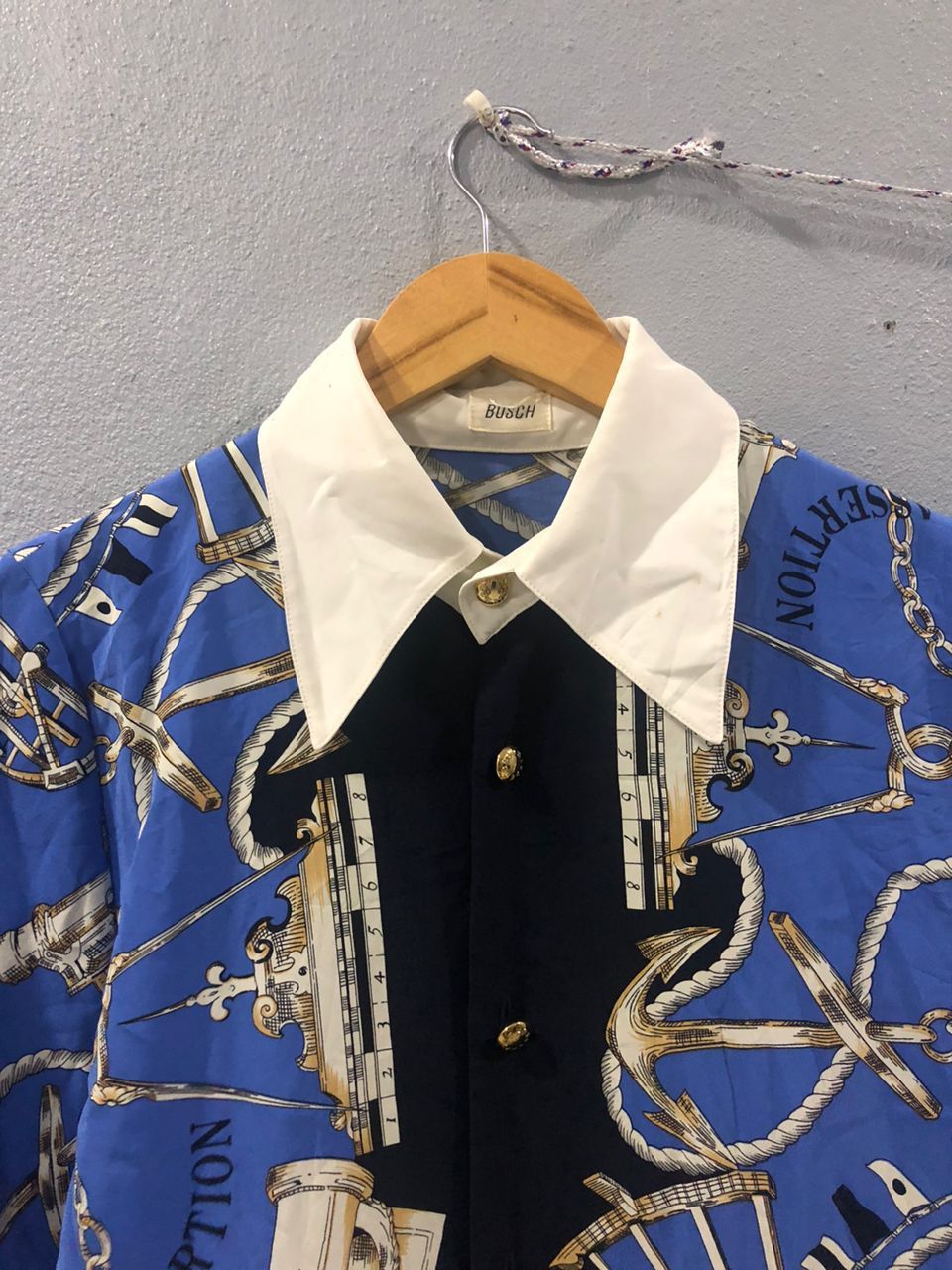 Designer Vintage BOSCH Japan Baroque Nautical Shirt Size US M / EU 48-50 / 2 - 2 Thumbnail