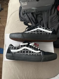 Vans Old Skool Pro 'Supreme Grid Black' Shoes - Size 12