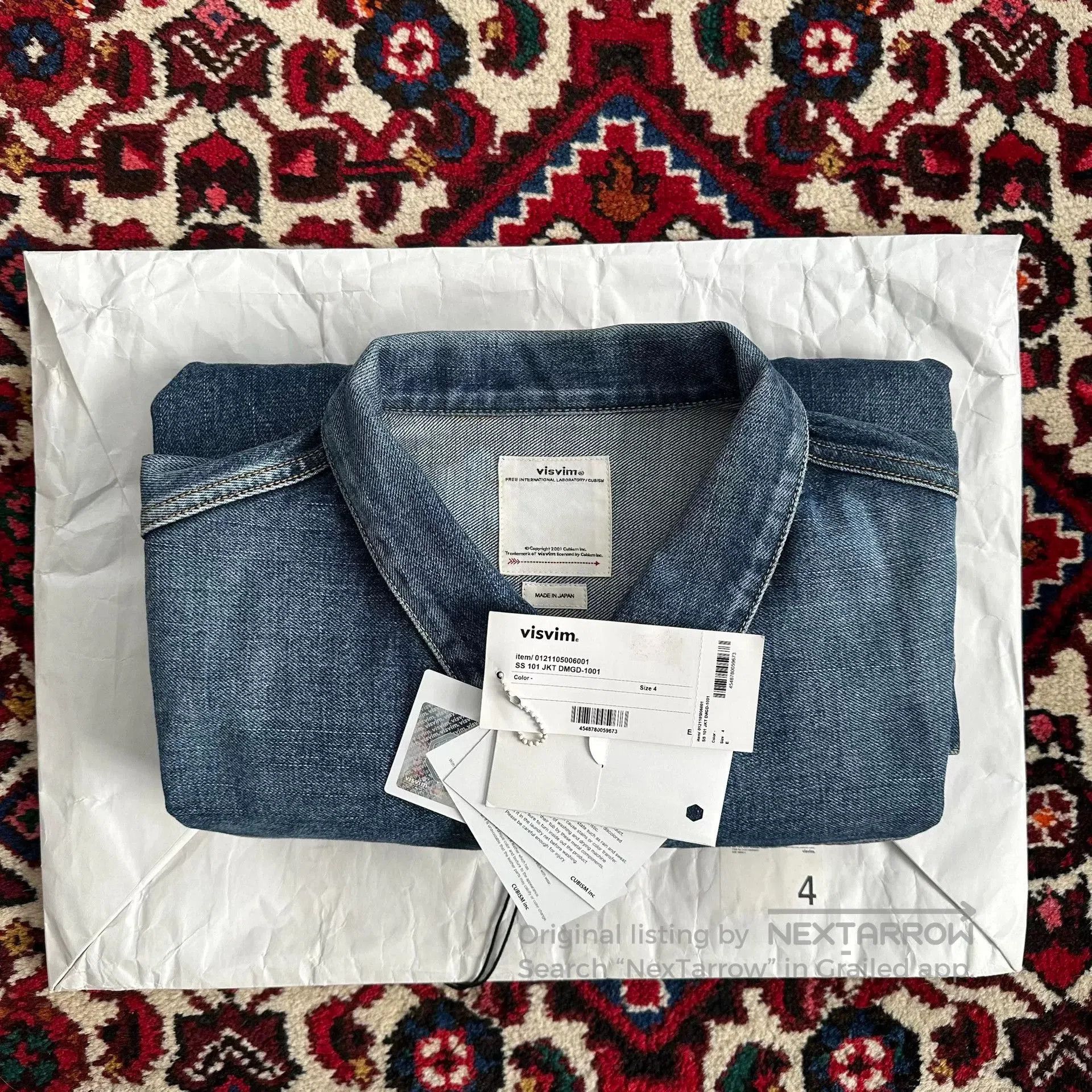 Visvim visvim 21ss denim jacket size 4. Size US L / EU 52-54 / 3 - 7 Thumbnail