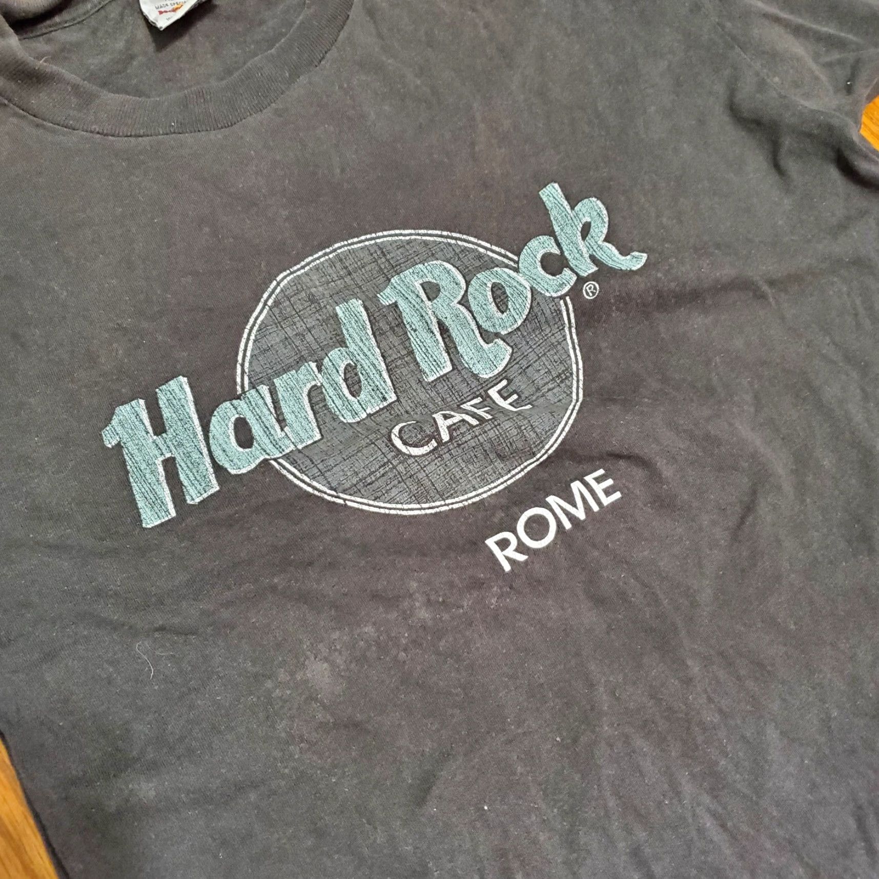 Hard Rock Cafe Hard Rock Cafe T-Shirt Shirt Men M Black 90s Vintage VGC Logo Graphic Short Sleeve Crew Neck Italy Size US M / EU 48-50 / 2 - 2 Thumbnail