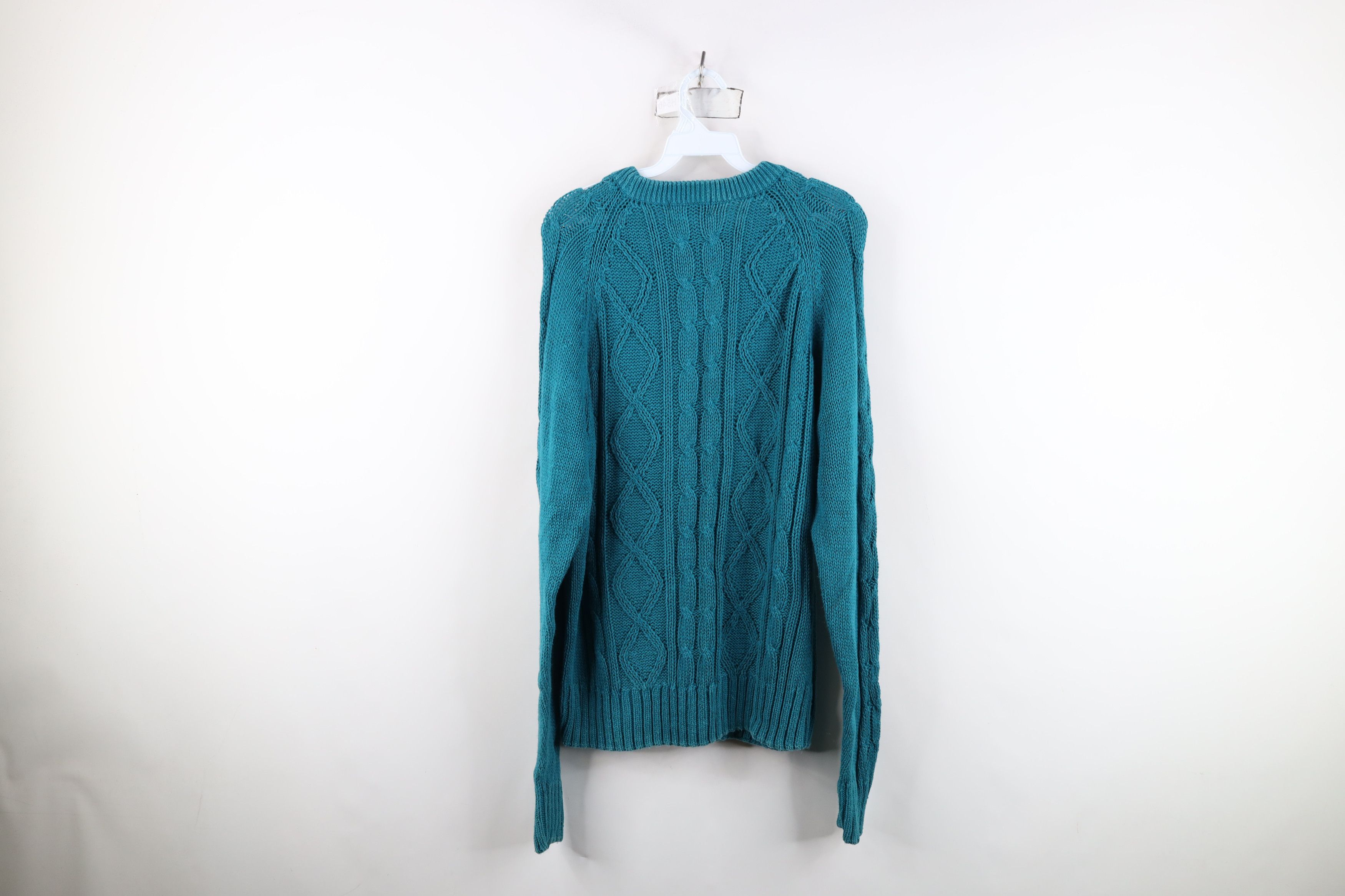 Vintage Vintage 70s 80s Streetwear Cable Knit Fisherman Sweater Size US L / EU 52-54 / 3 - 9 Thumbnail