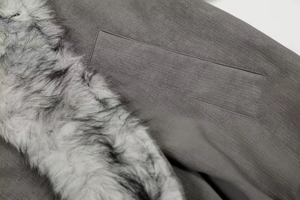 Other Streetwear Design Patchwork Fur Winter Coat Jacket Size US M / EU 48-50 / 2 - 7 Thumbnail