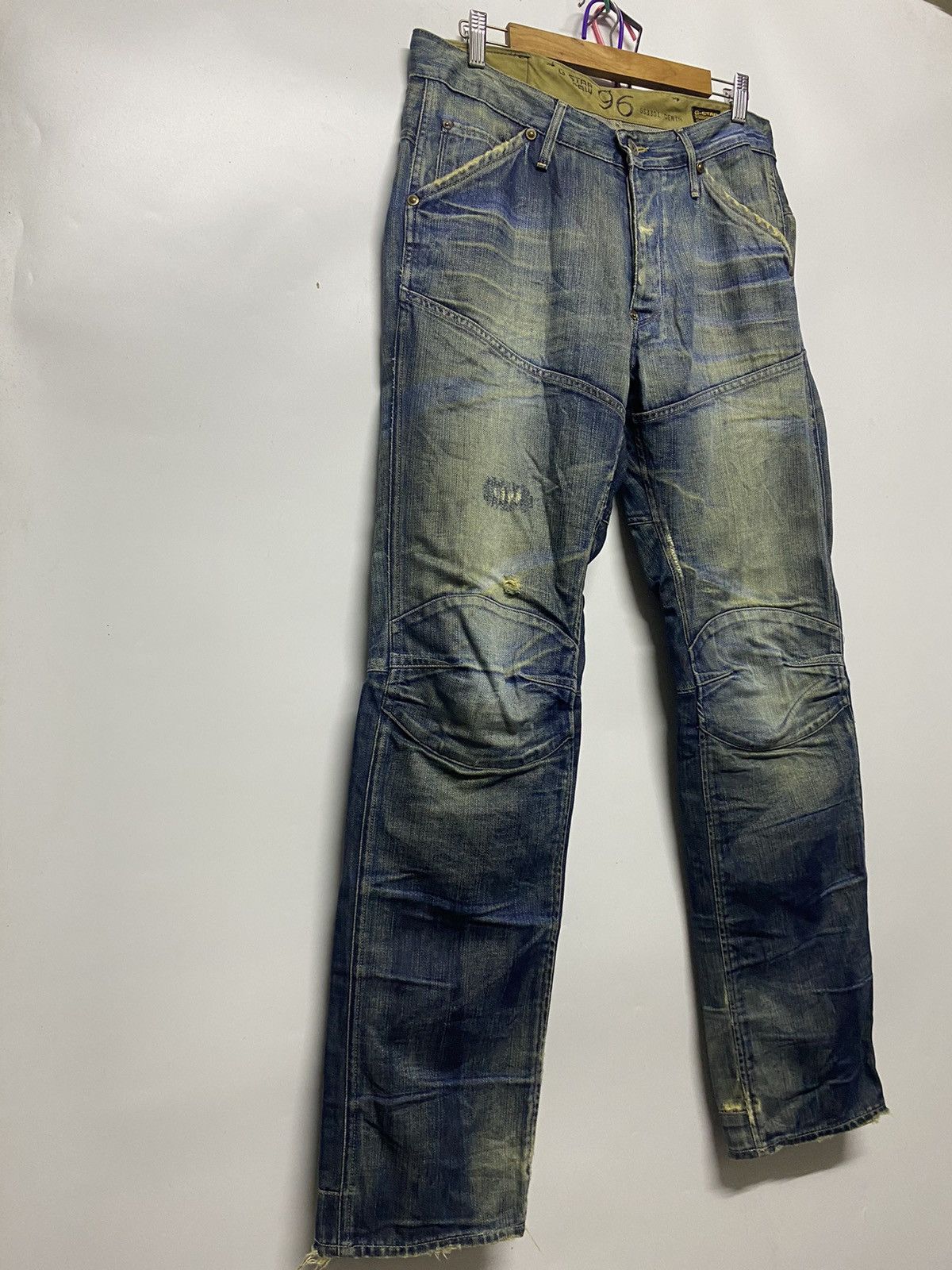 G-Star Vintage G-Star 96 Raw Distressed Denim Jeans Pants Size US 34 / EU 50 - 4 Thumbnail