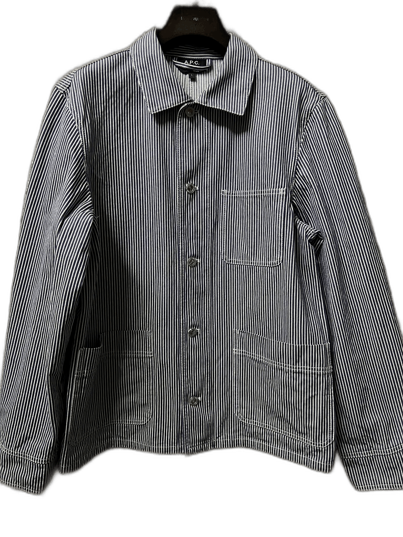 Carhartt A.P.C. Men's Striped Workwear Jacket Size US L / EU 52-54 / 3 - 1 Thumbnail