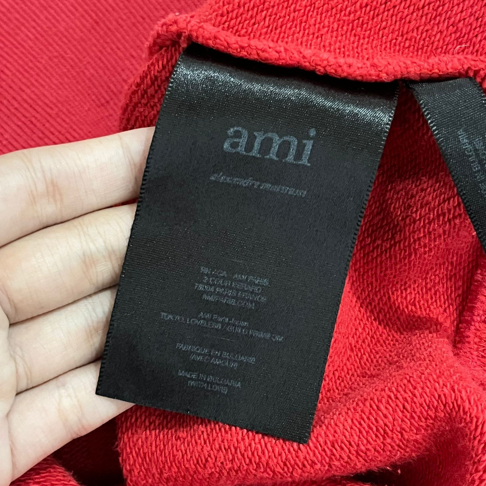 Designer × Vintage AMI Classic Sweatshirt Red Size US L / EU 52-54 / 3 - 6 Thumbnail