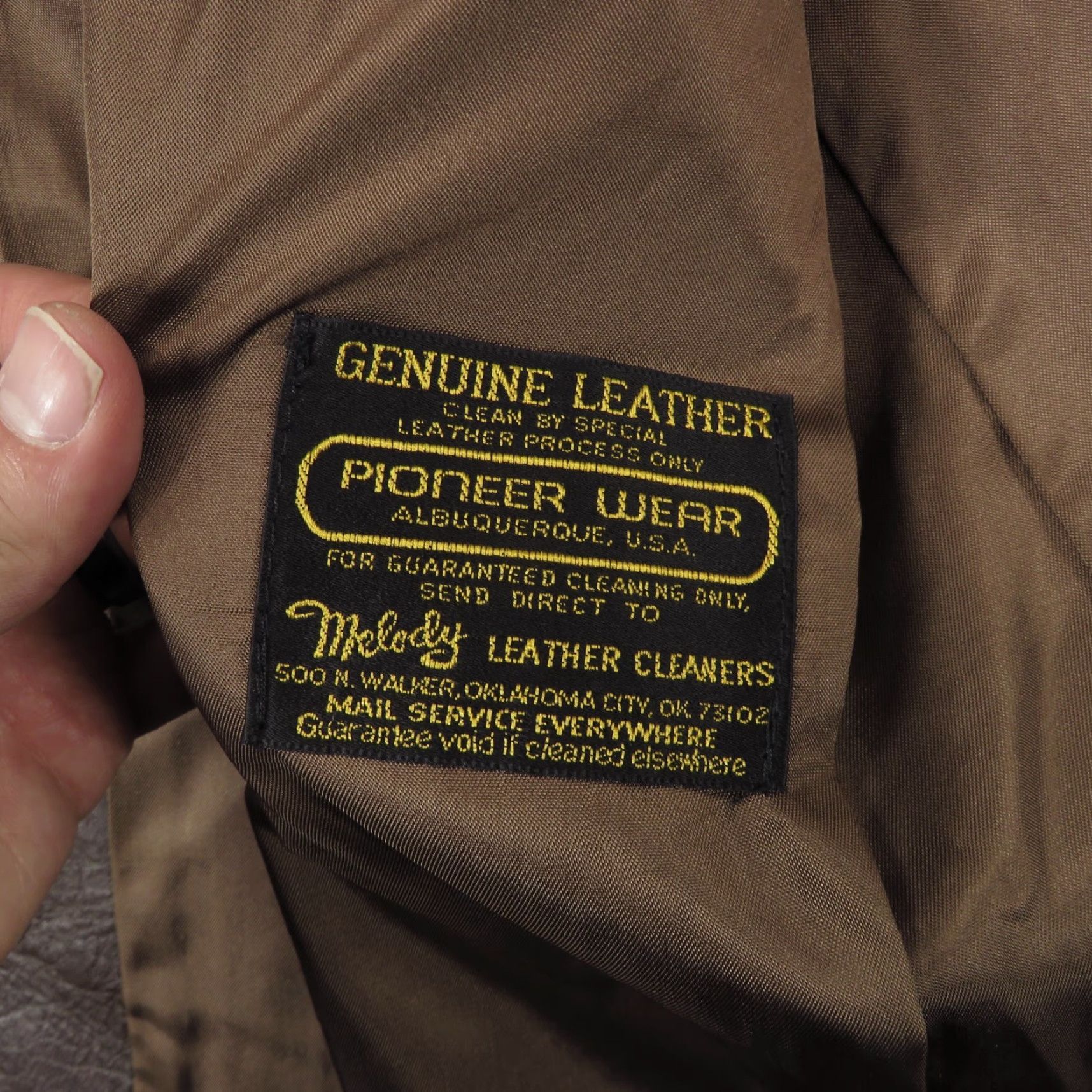 Vintage VINTAGE Pioneer Wear Jacket Mens 44L Brown Leather Western Blazer Vent Coat USA Size 44R - 6 Thumbnail