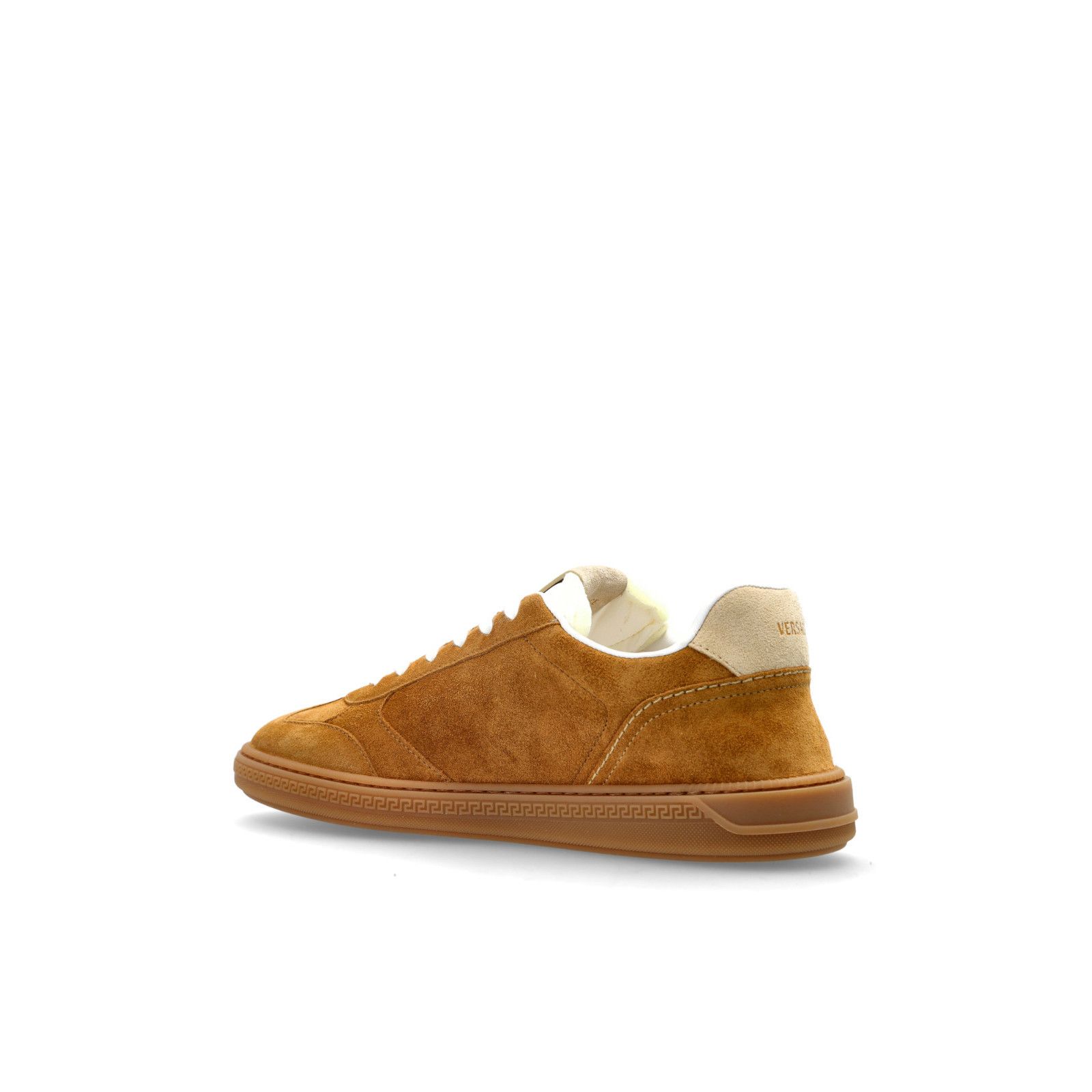Versace VERSACE Greca Brown Suede Sneakers New And Authentic (Women' Size US 9.5 / IT 39.5 - 3 Thumbnail