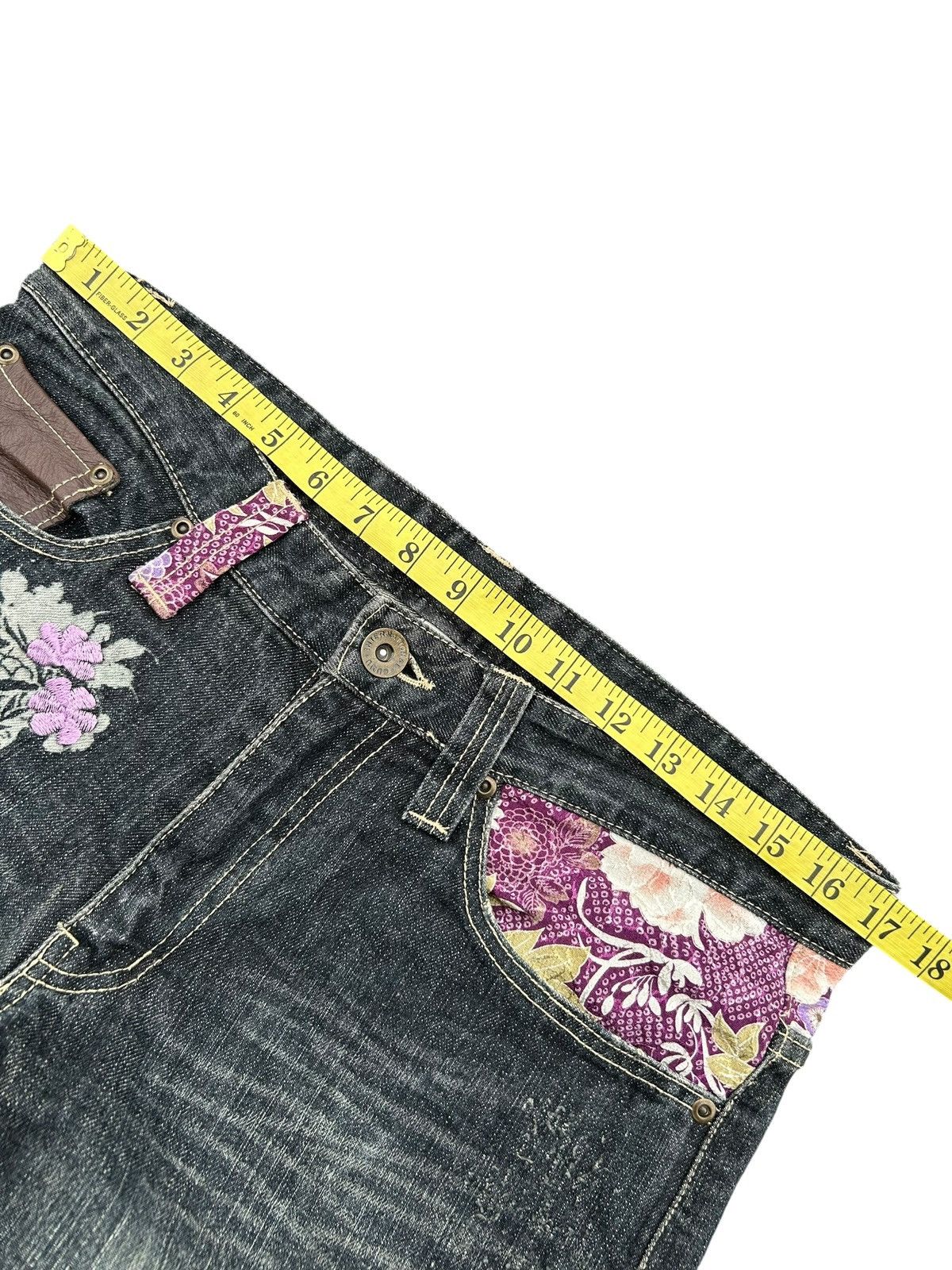 Japanese Brand × Kapital × Vintage Karakuri Tamashii Inspired Japanese GUMU Denim Jeans Rare ☠️ Size US 34 / EU 50 - 14 Thumbnail