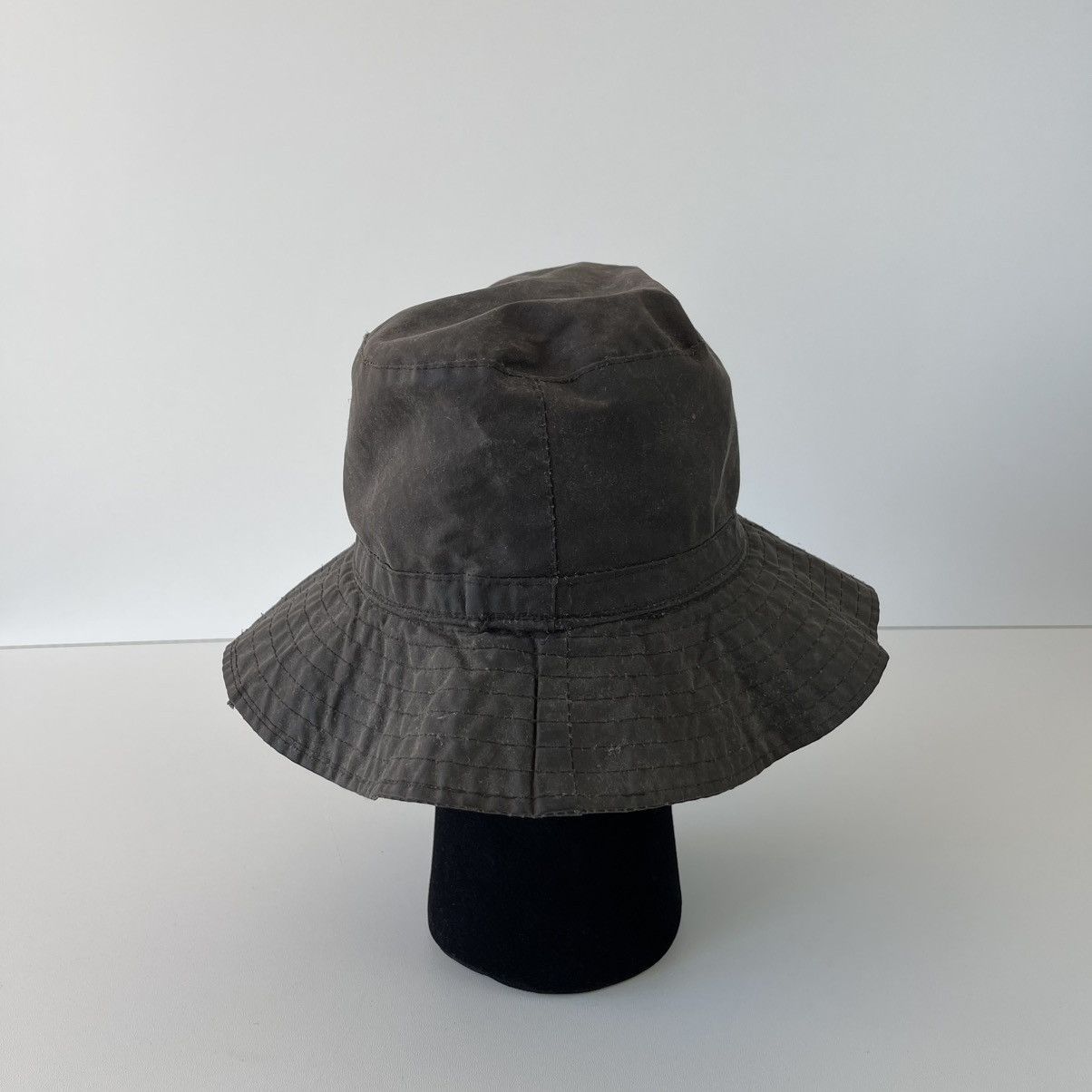 Vintage Vintage Waxed Cotton 90’s Buckle Hat Olive Made in Italy Size ONE SIZE - 5 Thumbnail