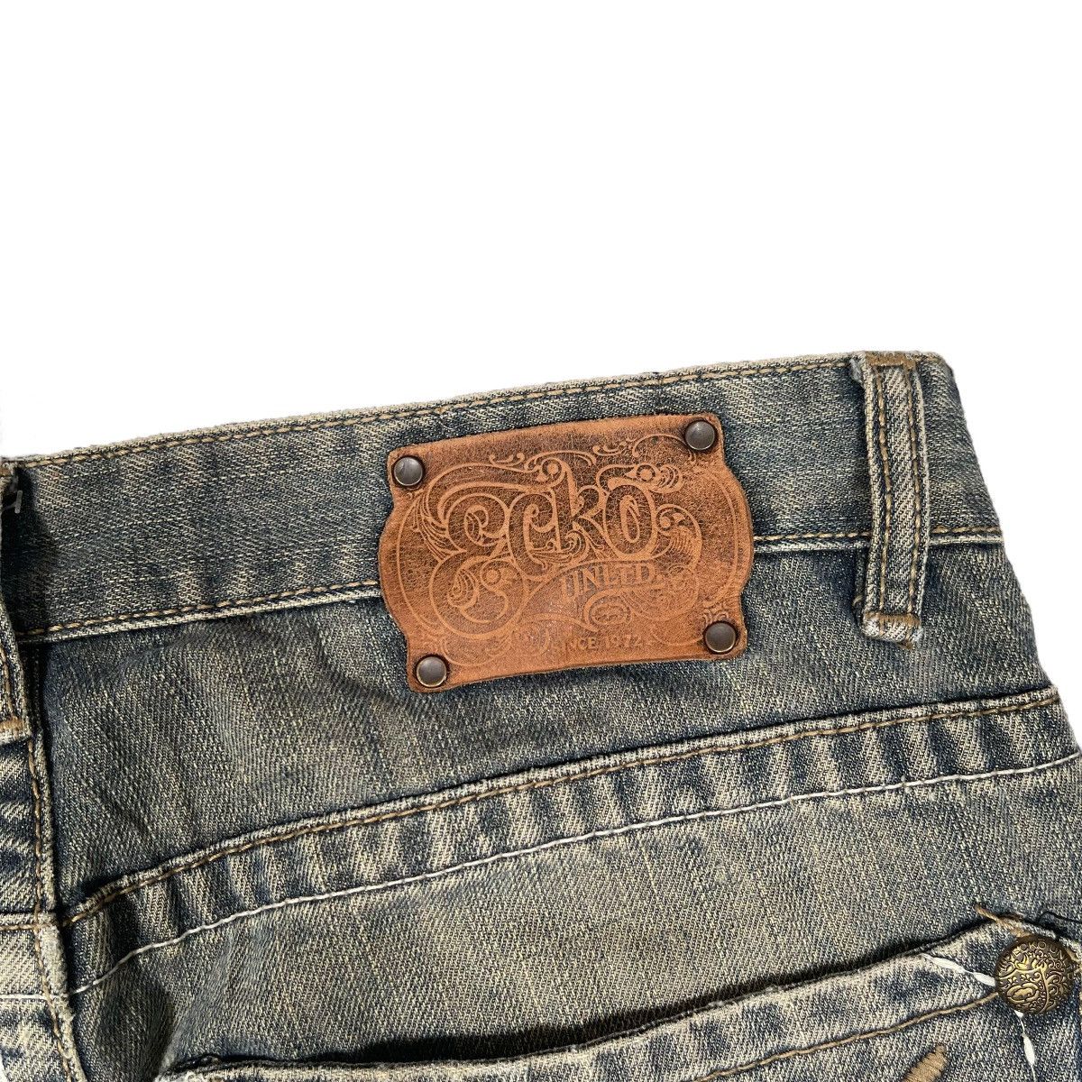 Ecko Unltd. × JNCO Ecko Unlimited Baggy Vintage Y2K Hip Hop Denim Pants Size US 32 / EU 48 - 7 Thumbnail