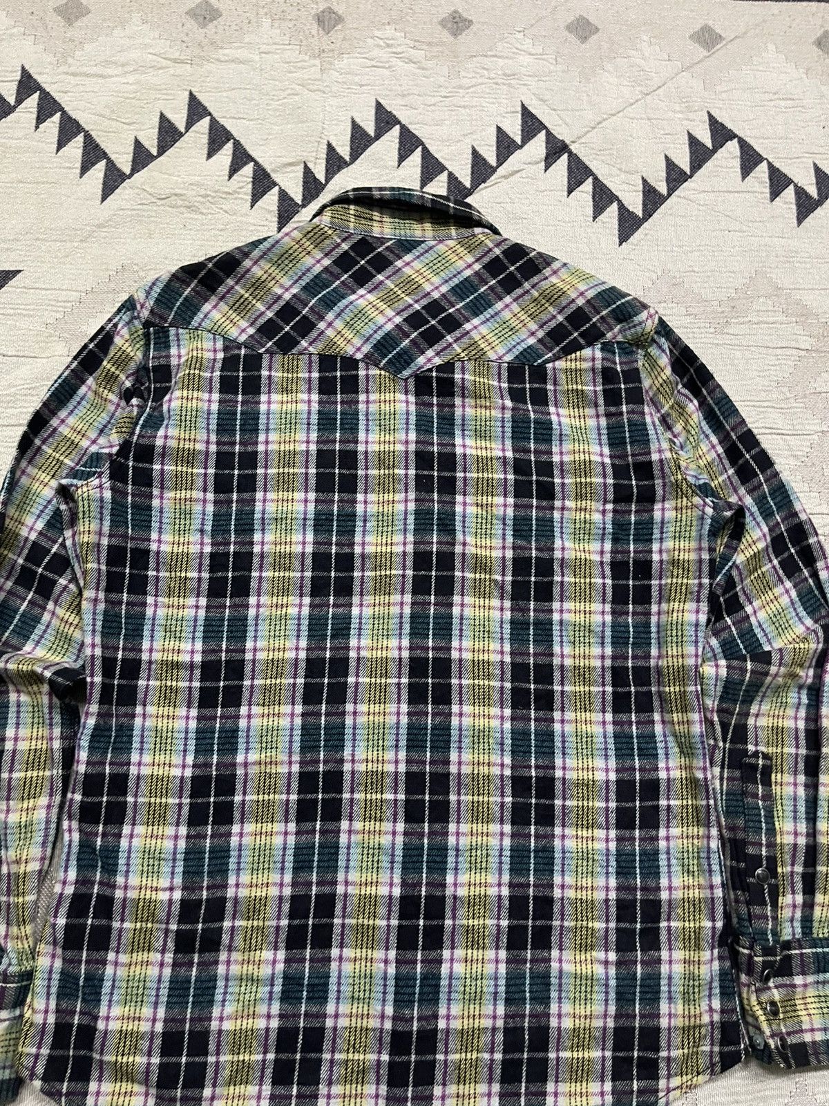 Wrangler VINTAGE WRANGLER PRE-SHRUNK TARTAN PLAID WESTERN BUTTON UP Size US M / EU 48-50 / 2 - 14 Thumbnail