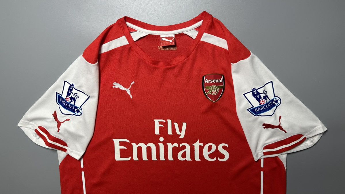 Puma ARSENAL PUMA 2014/2015 FOOTBALL SOCCER HOME JERSEY #11 OZIL Size US XL / EU 56 / 4 - 3 Thumbnail