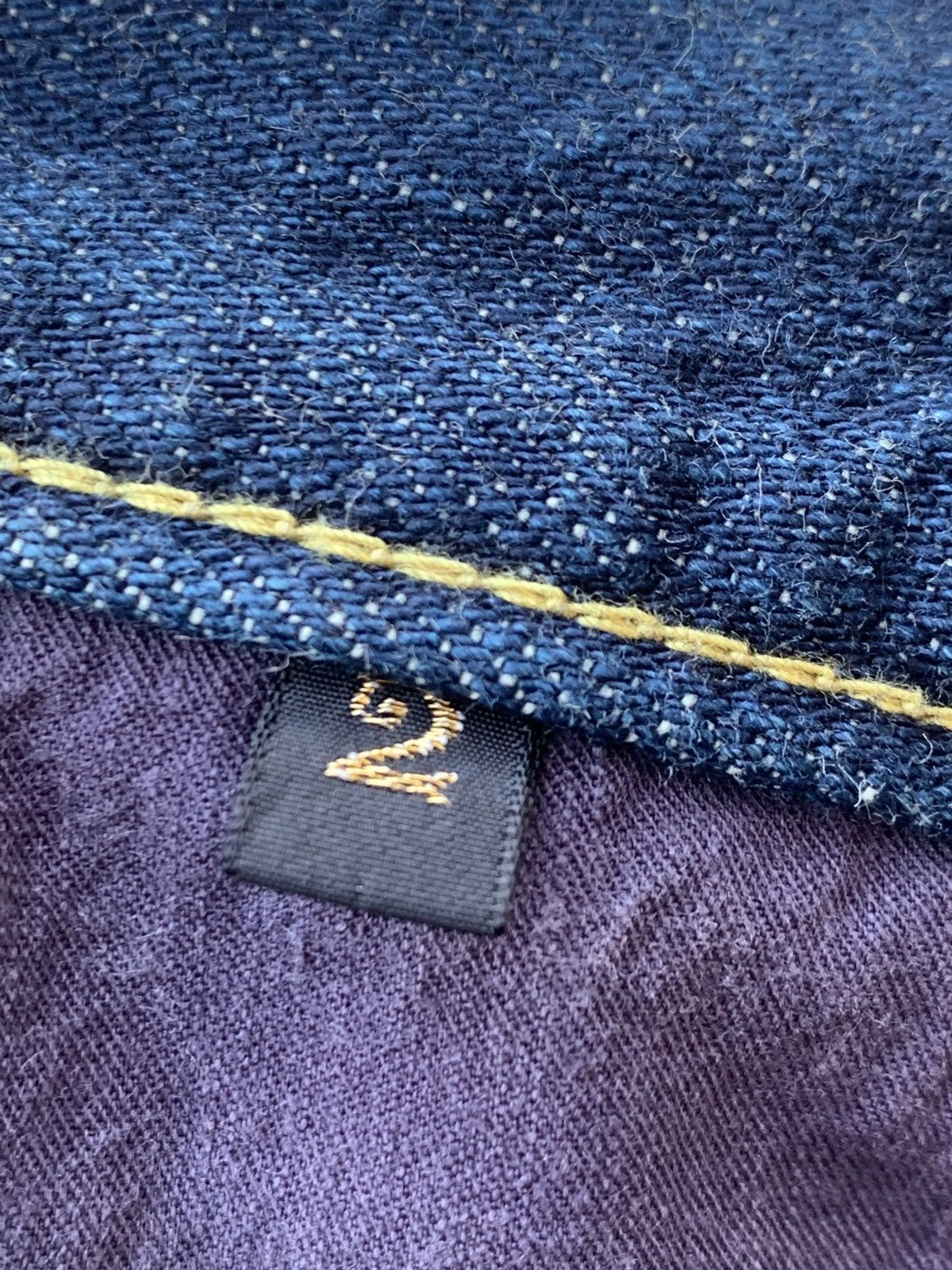 Kapital KAPITAL Indigo Denim Patchwork Kountry Cinch Back Pants Size US 30 / EU 46 - 13 Thumbnail