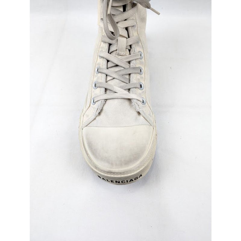 Balenciaga o1rshd1 Paris High-Top Sneakers in Black/White Size US 10 / EU 43 - 6 Thumbnail