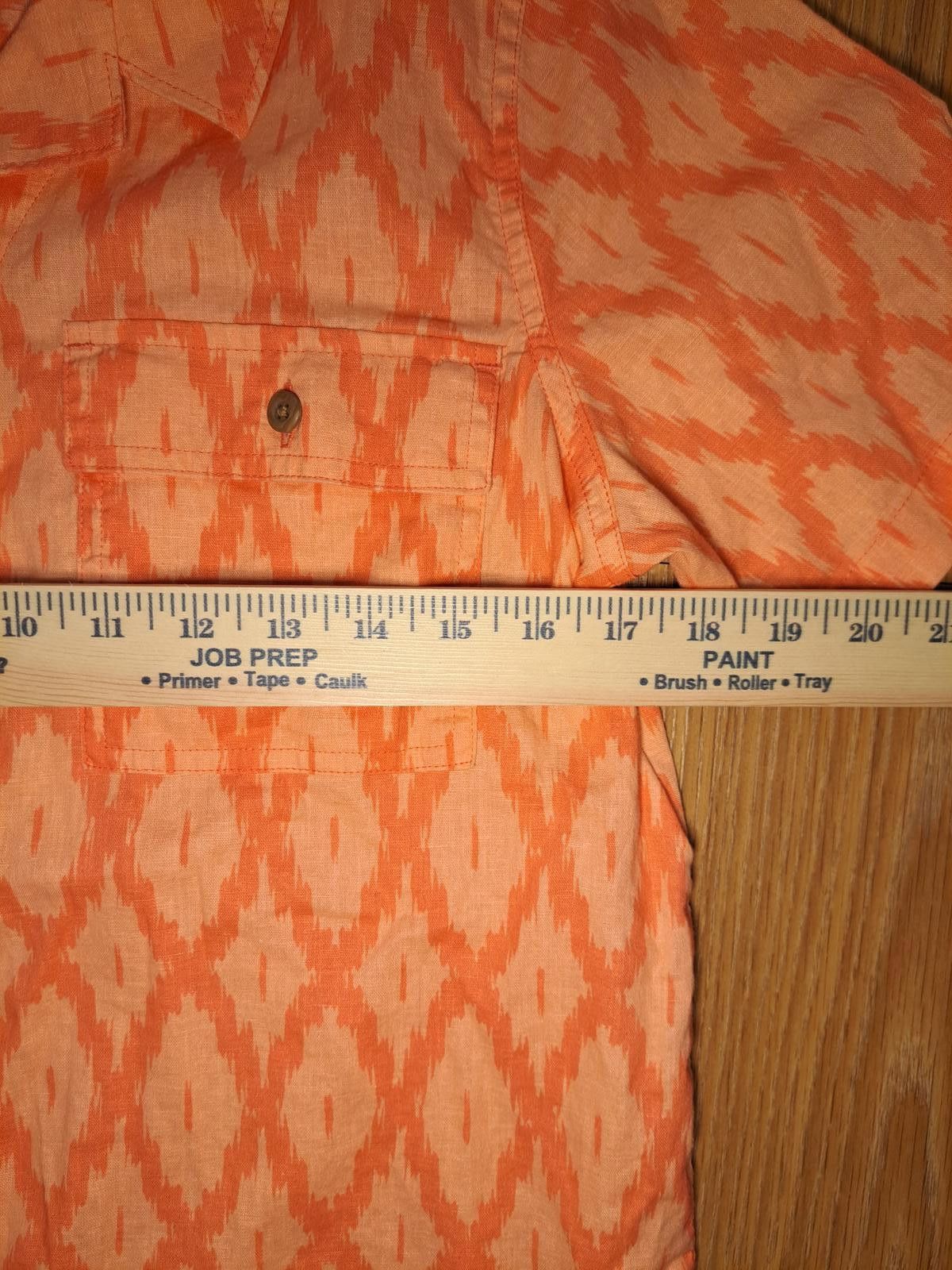 Duluth Trading Company Duluth Trading Button Up Shirt Womens Small Orange Hemp Size S / US 4 / IT 40 - 5 Thumbnail