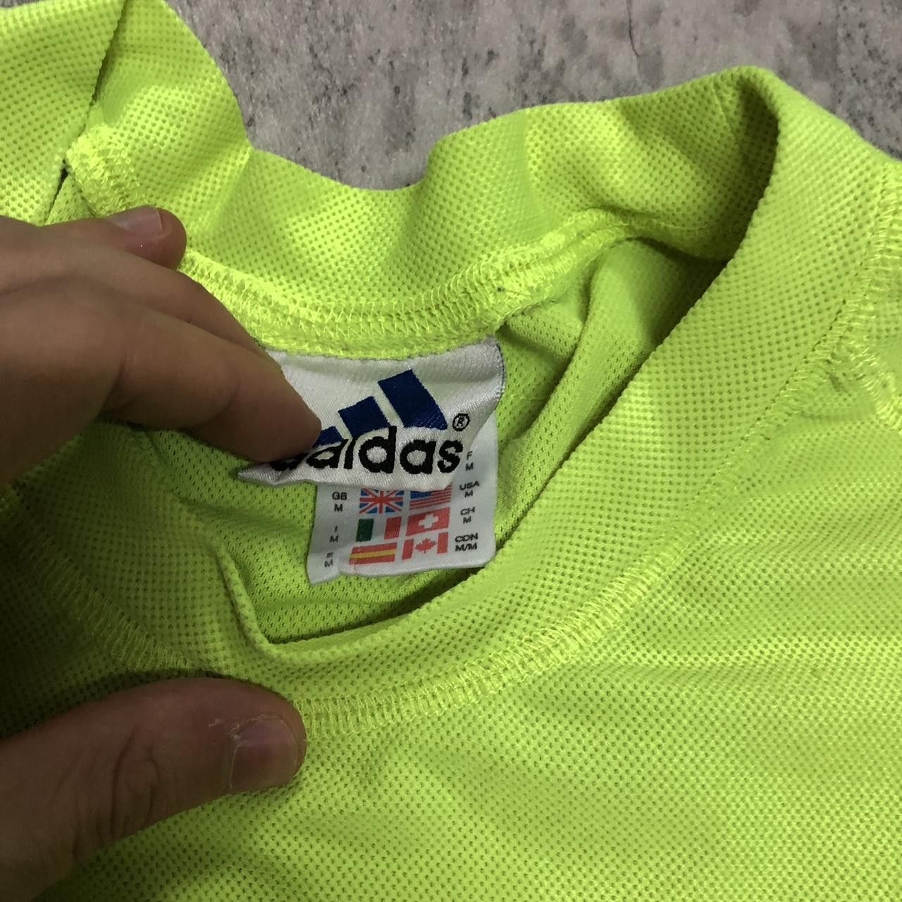 Adidas Neon green Adidas vintage sportswear t-shirt adidas Size US M / EU 48-50 / 2 - 4 Thumbnail