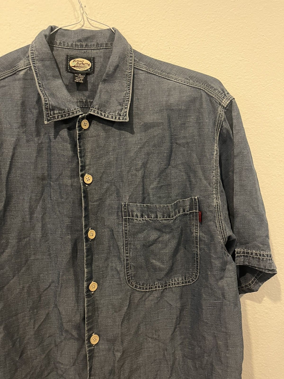 Tommy Bahama VTG Tommy Bahama Men’s Denim Blue Size Medium Button Down Size US M / EU 48-50 / 2 - 3 Thumbnail