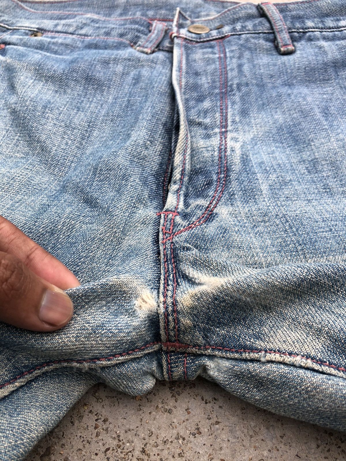 Levi's × Vintage VINTAGE BLUE SELVEDGE LEVIS DENIM Size US 32 / EU 48 - 2 Thumbnail