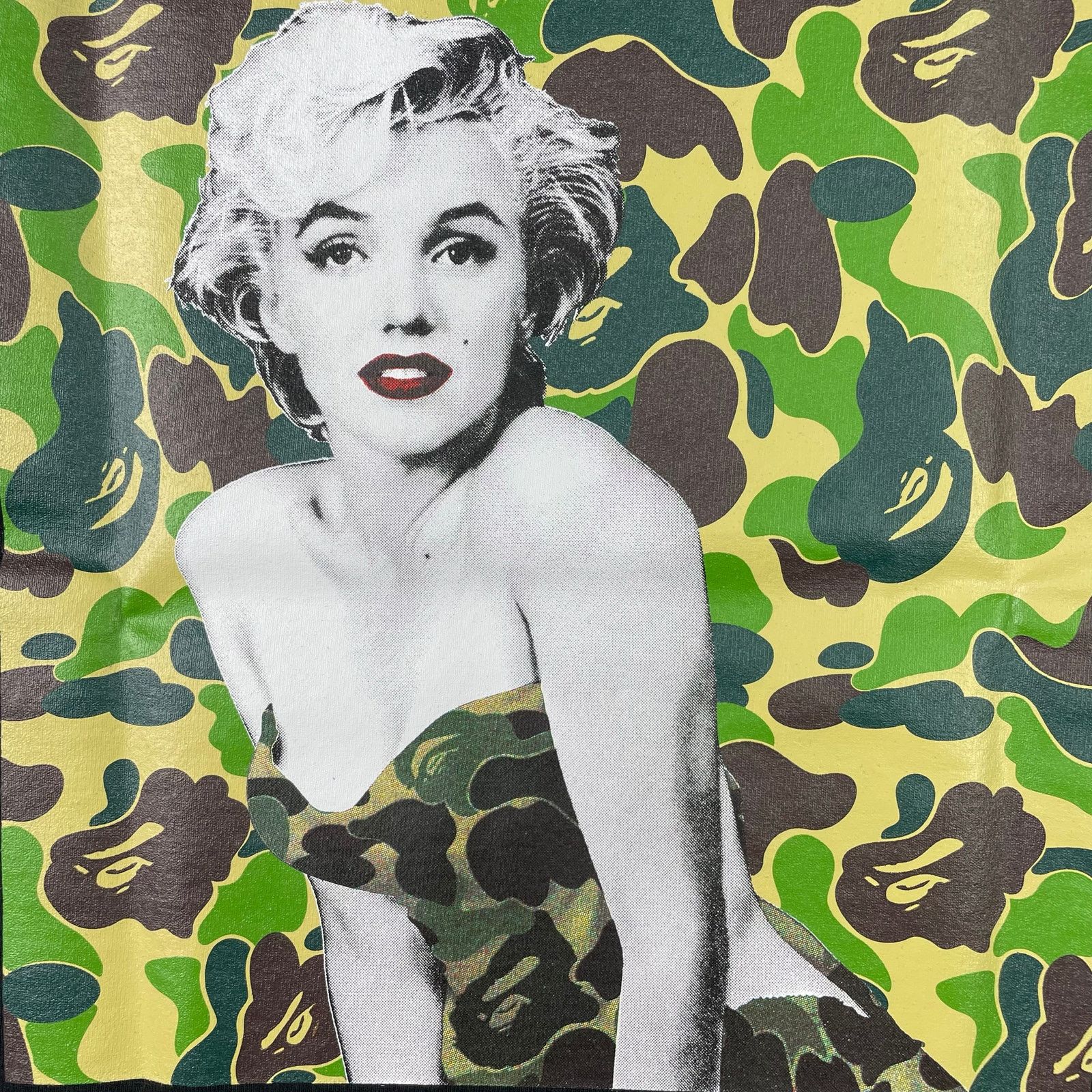 Bape Bape x Marilyn Monroe Rare Camo Tee Size US S / EU 44-46 / 1 - 9 Thumbnail