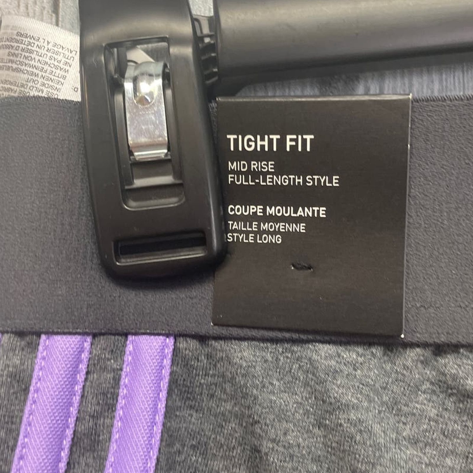 Adidas New Adidas Womens XS Cotton Spandex Blend Mid Rise Leggings Size 24" / US 00 / IT 34 - 4 Thumbnail
