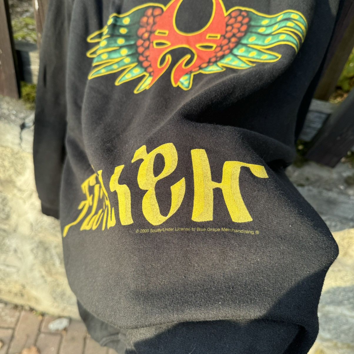 Band Tees × Vintage 2000 Vintage Soulfly Flyhigh Trash Metal Band Hoodie RARE Size US L / EU 52-54 / 3 - 13 Thumbnail