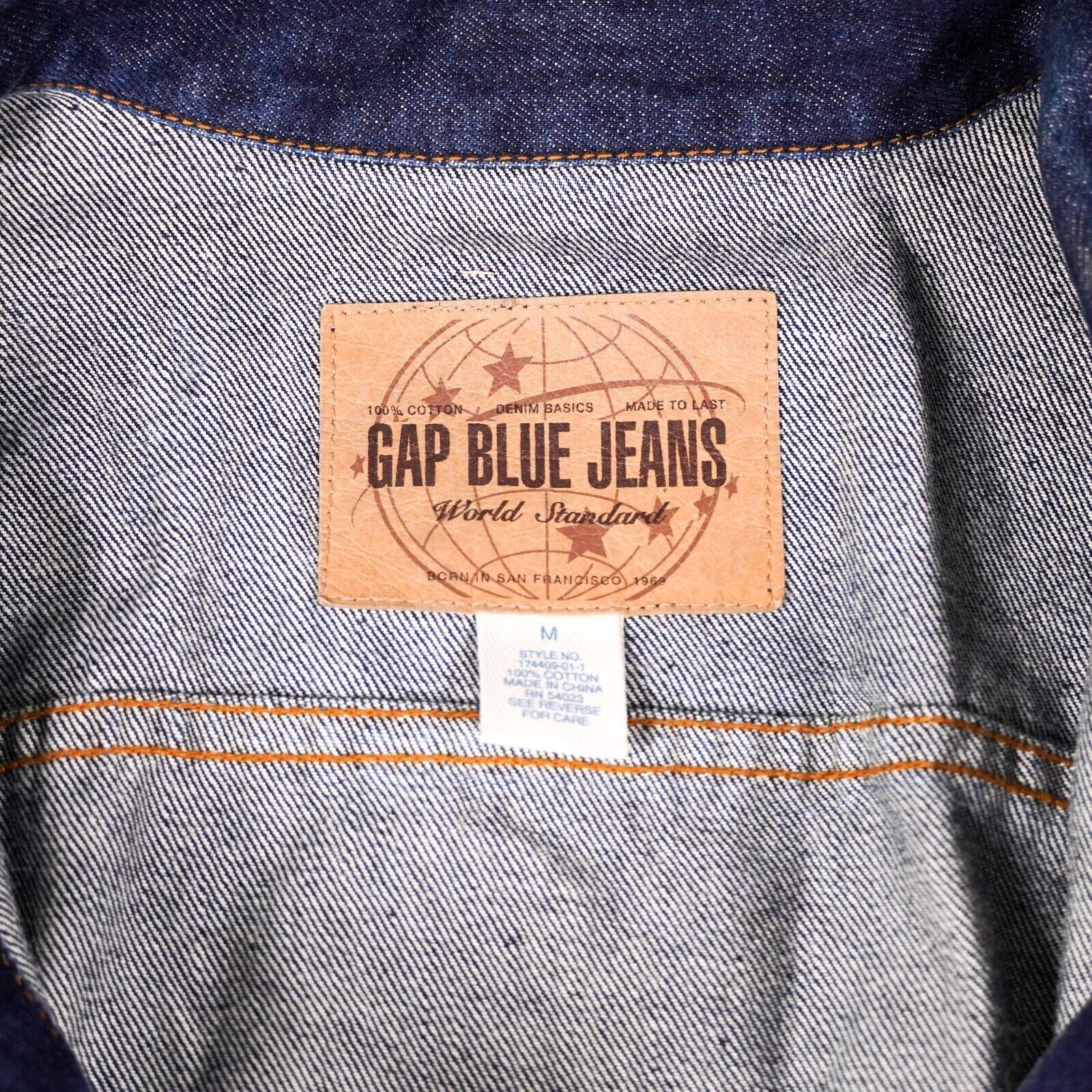 Gap Gap Blue Denim Jean Jacket Button Coat Cotton Long Shirt Med Size M / US 6-8 / IT 42-44 - 3 Thumbnail
