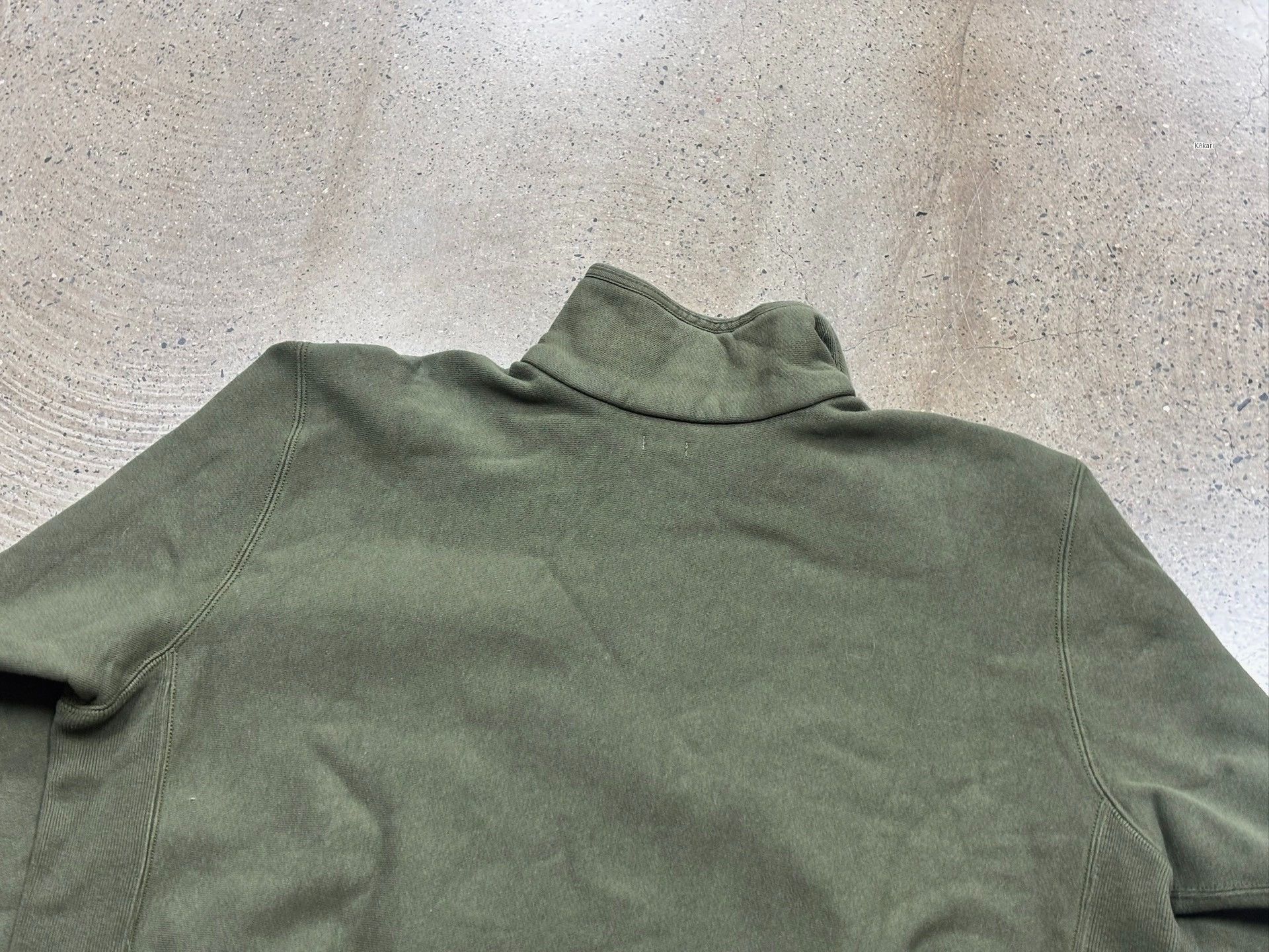 A.PRESSE A.PRESSE 25ss Green Quarter-Zip Pullover Size US M / EU 48-50 / 2 - 6 Thumbnail