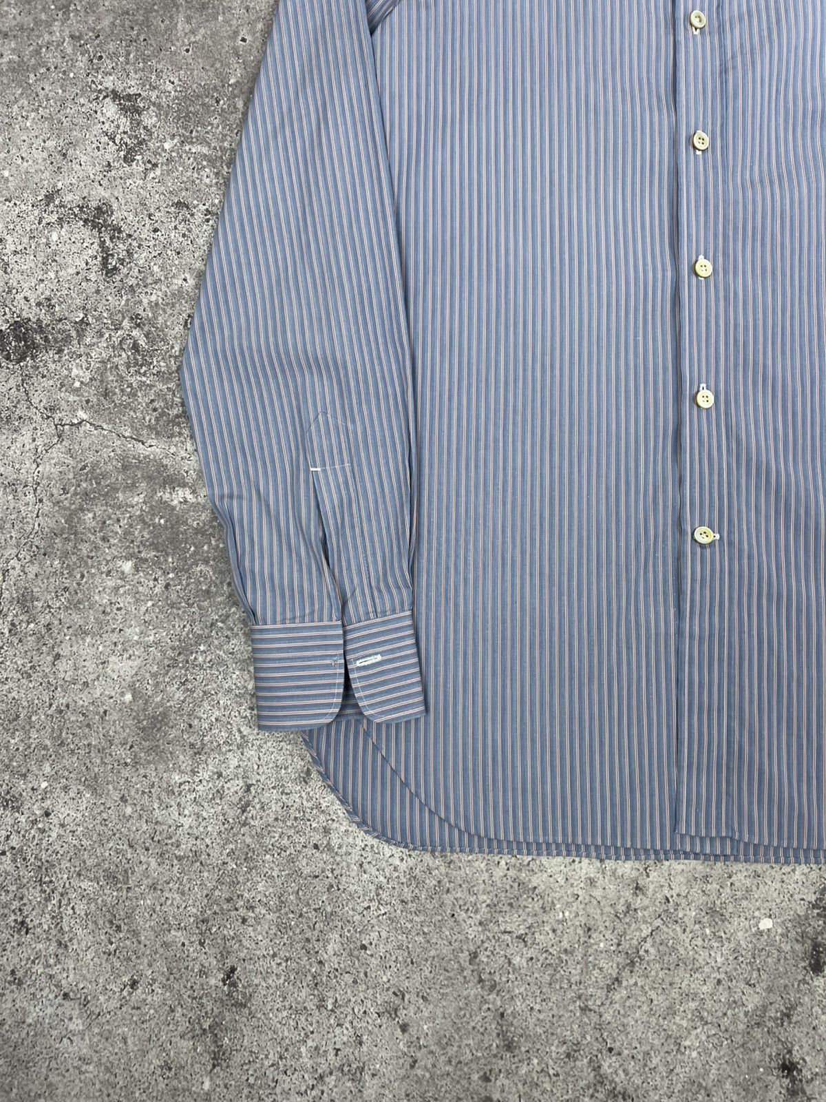 Kiton Kiton Napoli Dress Shirt Cotton Blue Size US L / EU 52-54 / 3 - 5 Thumbnail
