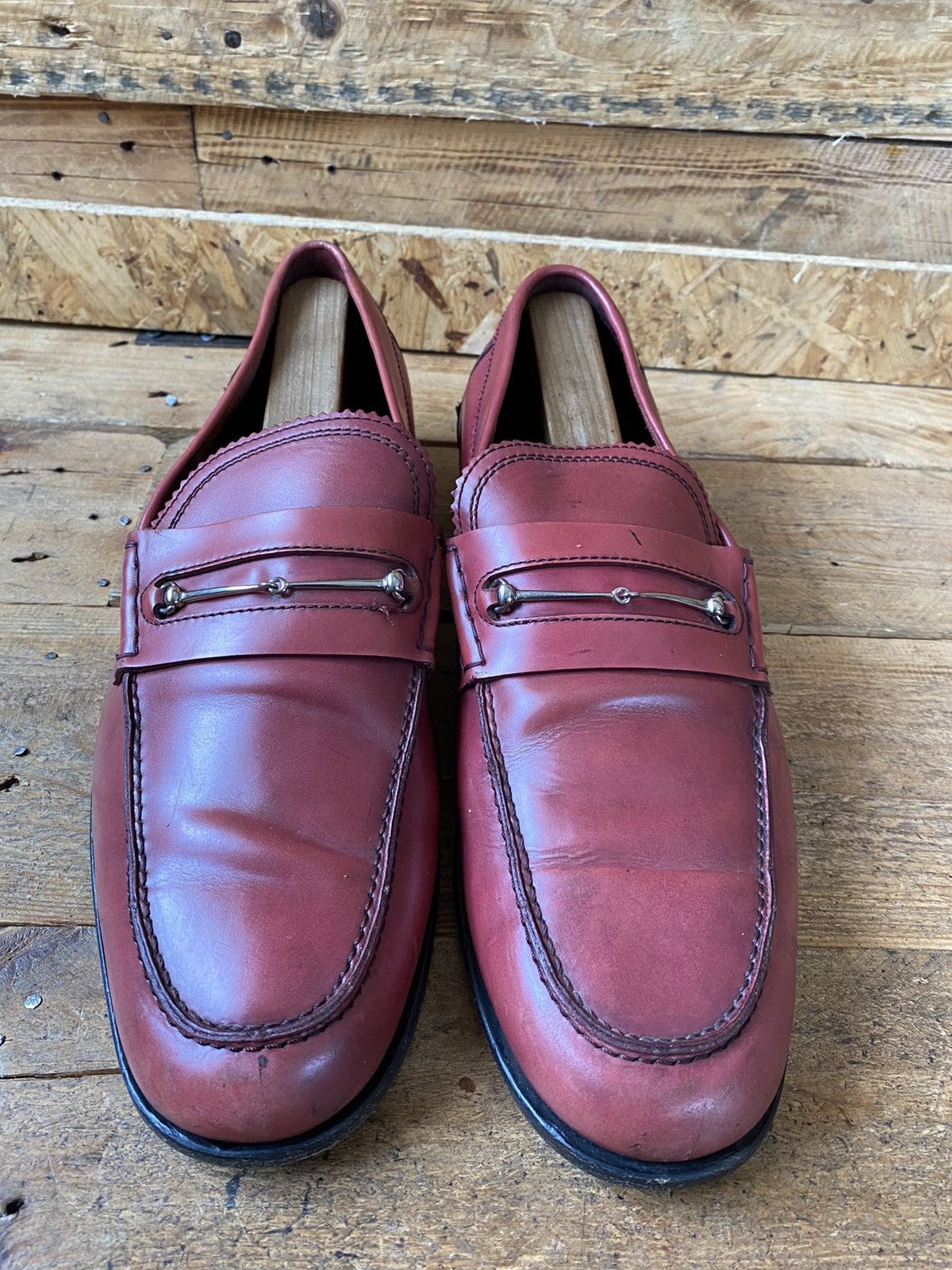 Designer × Gucci Gucci horsebit patent leather loafers Uk sz10 Size US 11 / EU 44 - 2 Thumbnail