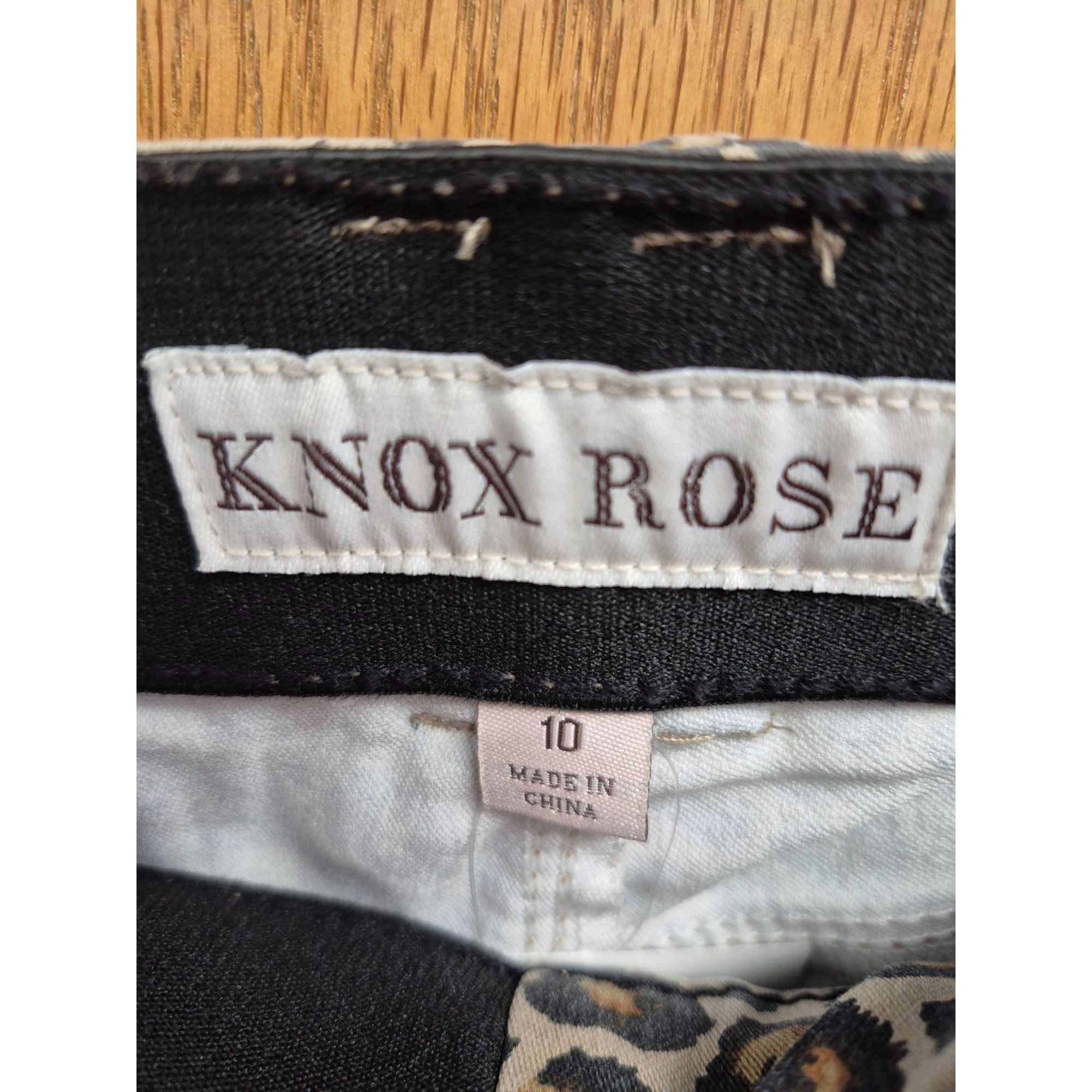 Other Knox Rose Women's Leopard Print Ankle Skinny Pants Size 10, Size 32" / US 10 / IT 46 - 9 Thumbnail