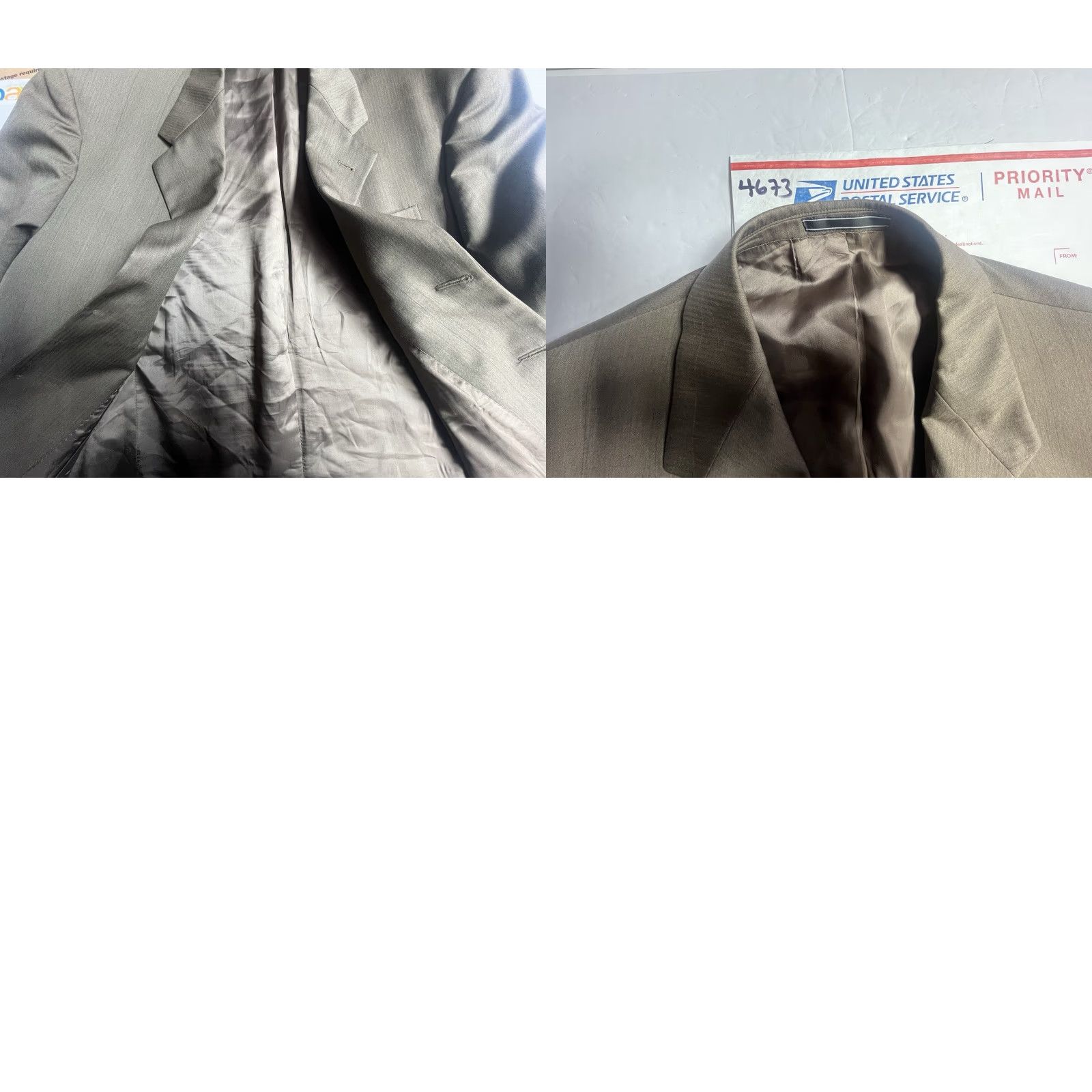 Vintage Vitale Barberis Canonico 120s Wool Blazer Brown Men Size L Blazer Three-Button Notch Lapel Wool Regular Fit Size 42R - 8 Thumbnail