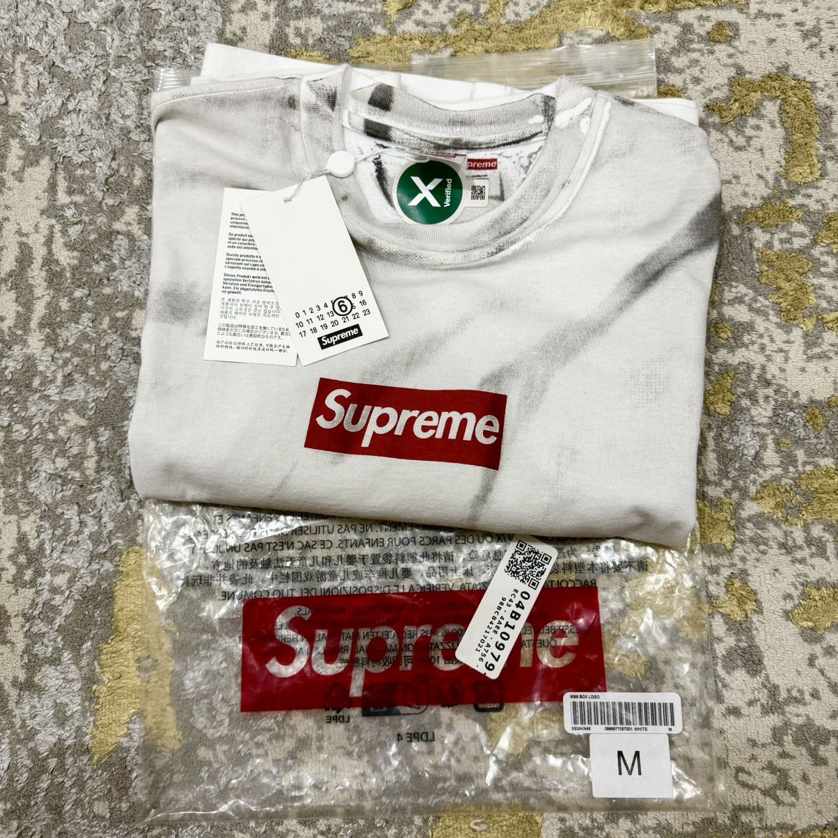 Maison Margiela × Supreme SUPREME X MAISON MARGIELA 'MM6 Box Logo' S/S '24 Tee NEW! Size US M / EU 48-50 / 2 - 2 Thumbnail