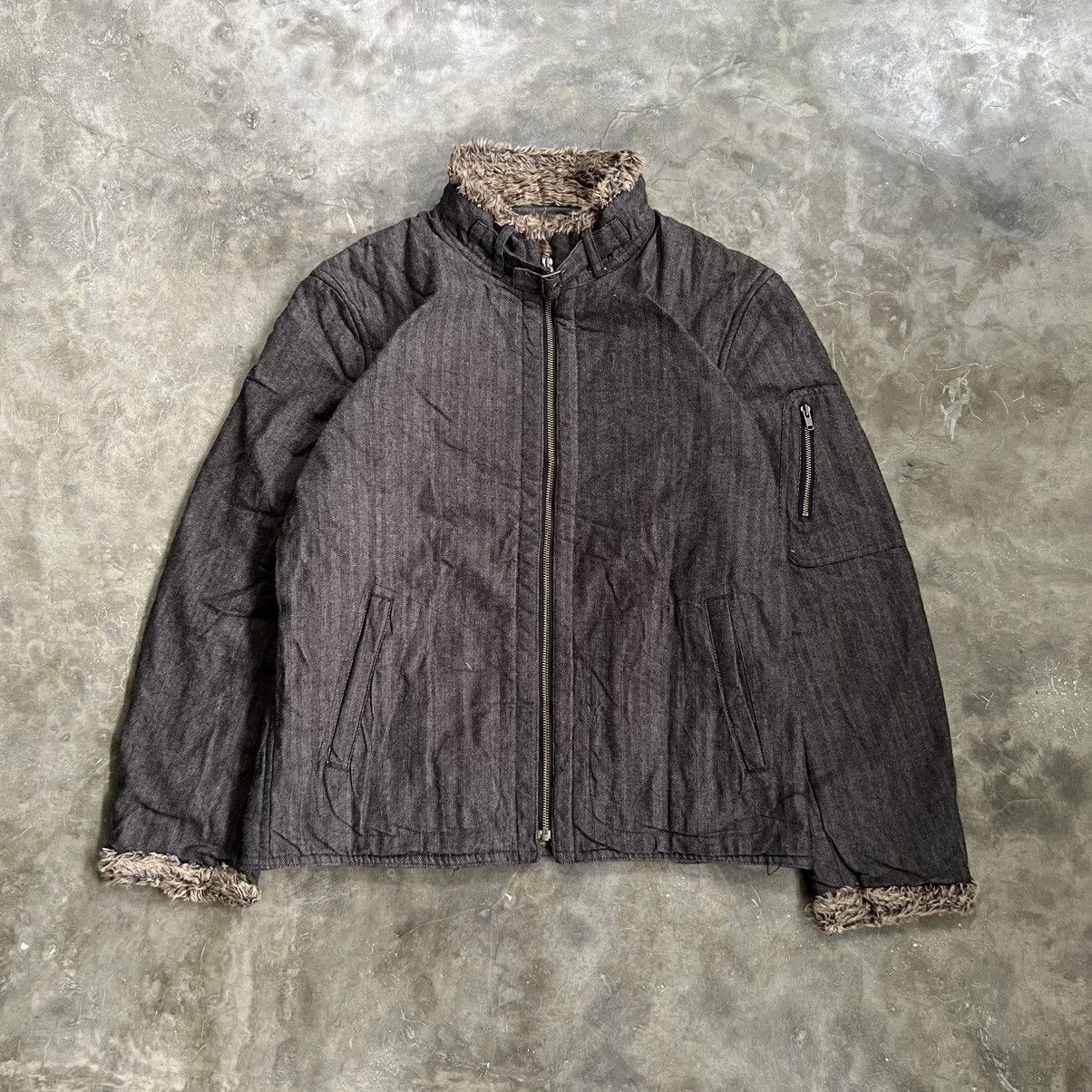 14th Addiction 2000s Comme Ca Ism 14th Style Trim Fur Zipper Jacket Size US L / EU 52-54 / 3 - 1 Thumbnail