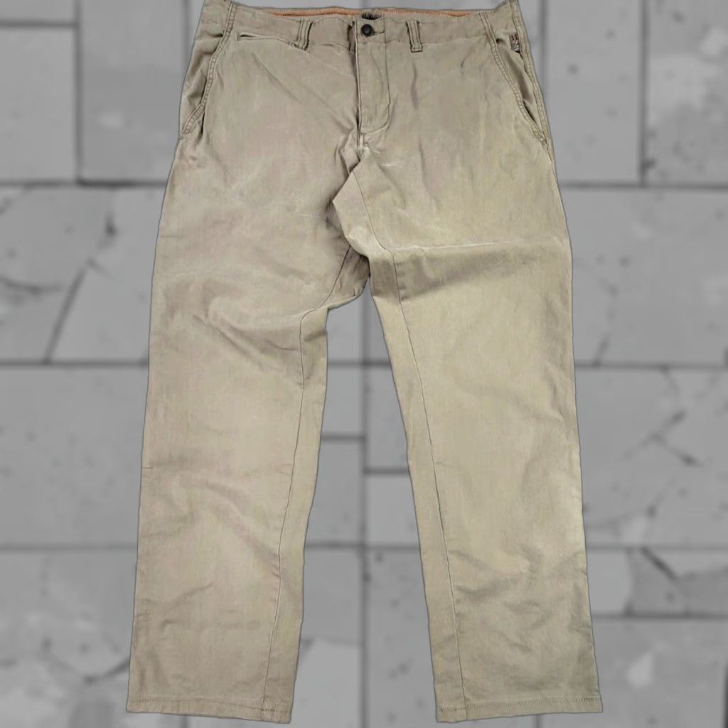 Napapijri Napapijri Geographic Hiking Chino Beige Pants Mens 35x30 Khakis Beige Cotton 90s Outdoor Casual Workwear Pants Mens Size US 35 - 1 Thumbnail