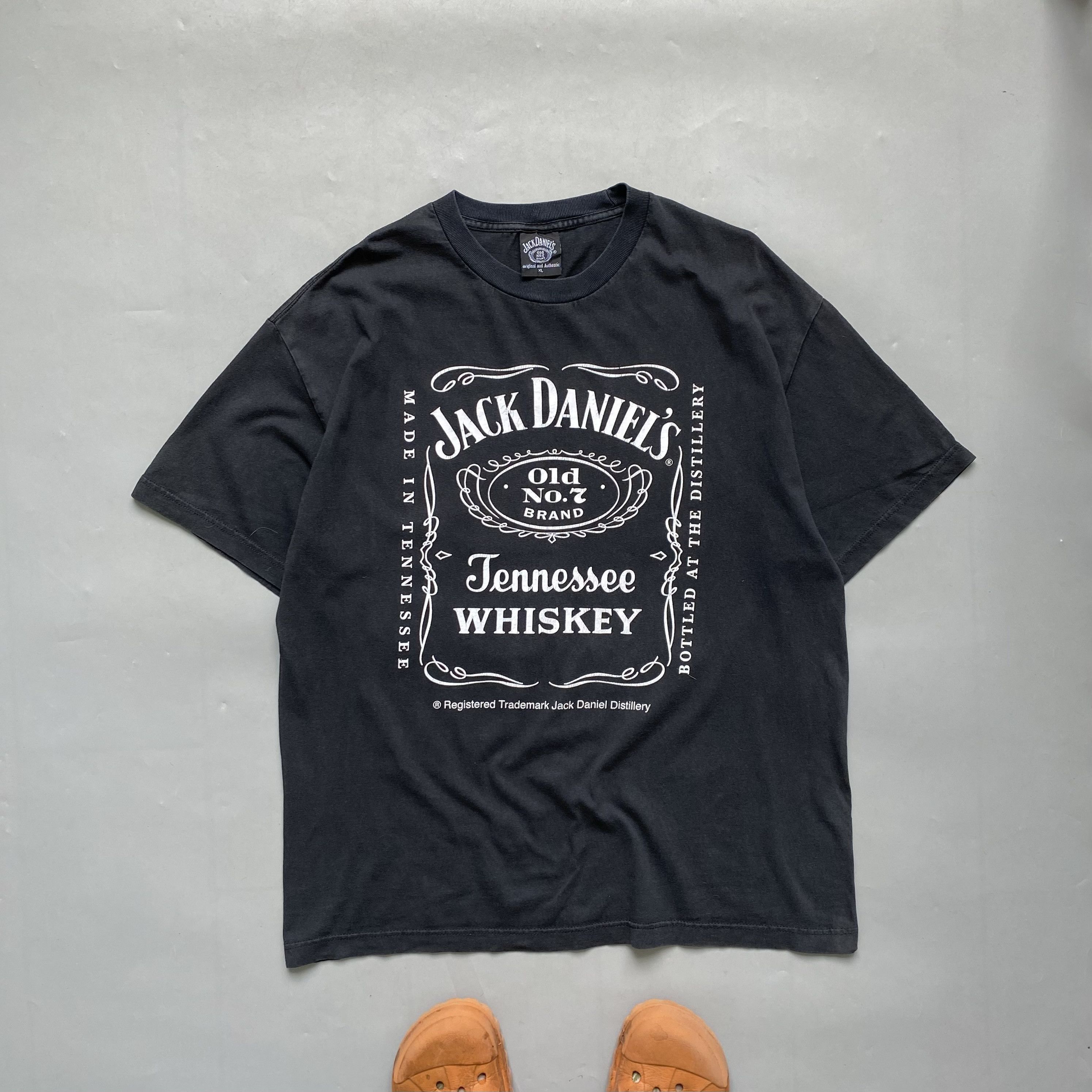 Vintage 🥃 Vintage 90s Jack Daniels Old No.7 Whiskey promo tee Size US L / EU 52-54 / 3 - 1 Thumbnail