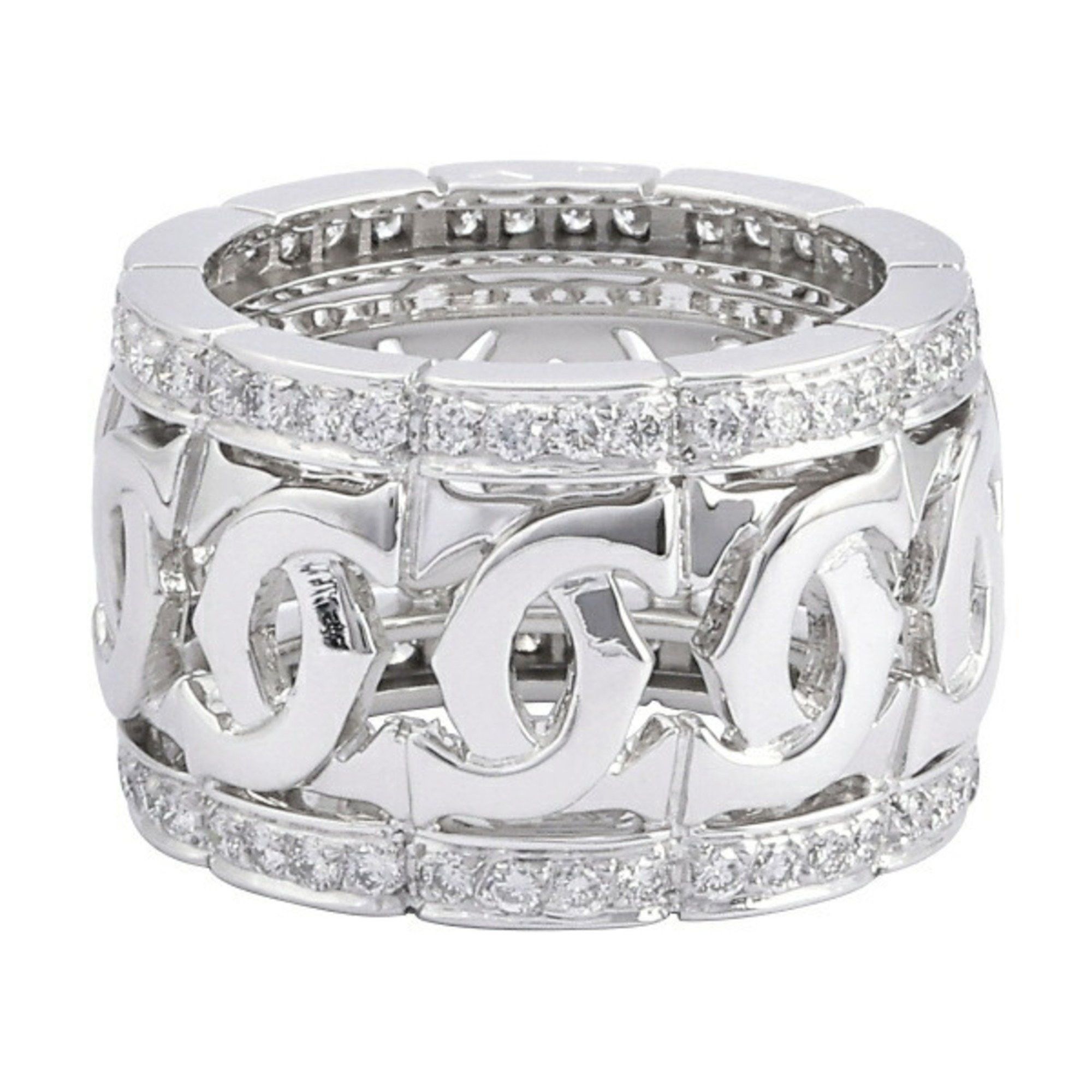 image of Cartier Entrelace K18Wg White Gold Ring, Women's