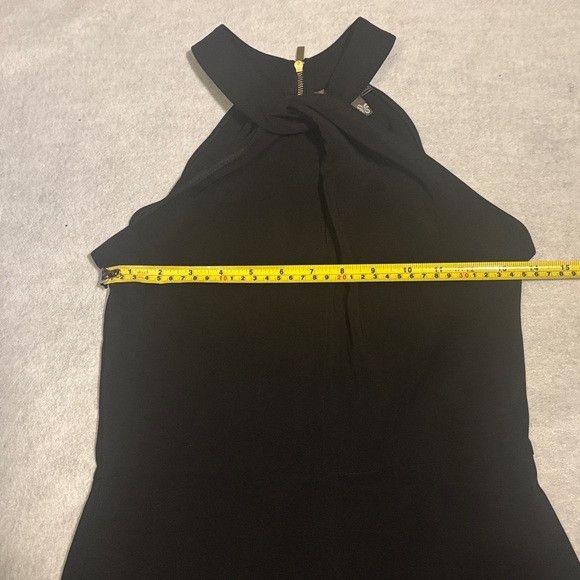 Other Taylor Black Halter Sheath Dress 2 Size XS / US 0-2 / IT 36-38 - 9 Thumbnail